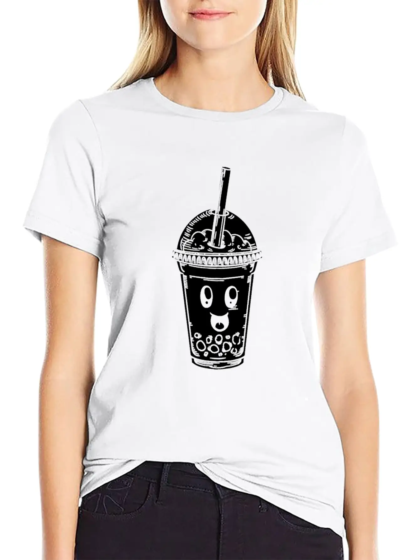 K Pop Bubble Tea Basic Graphic T-Shirt – Daily Comfort In Soft Cotton