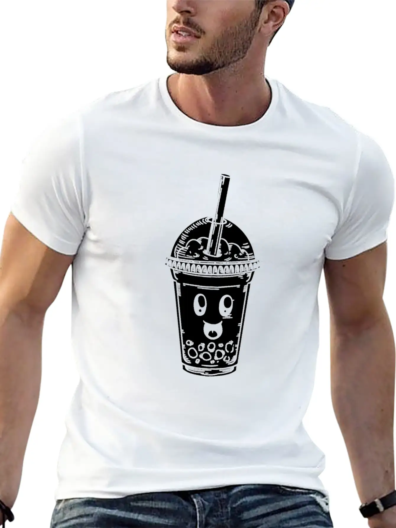K Pop Bubble Tea Basic Graphic T-Shirt – Daily Comfort In Soft Cotton