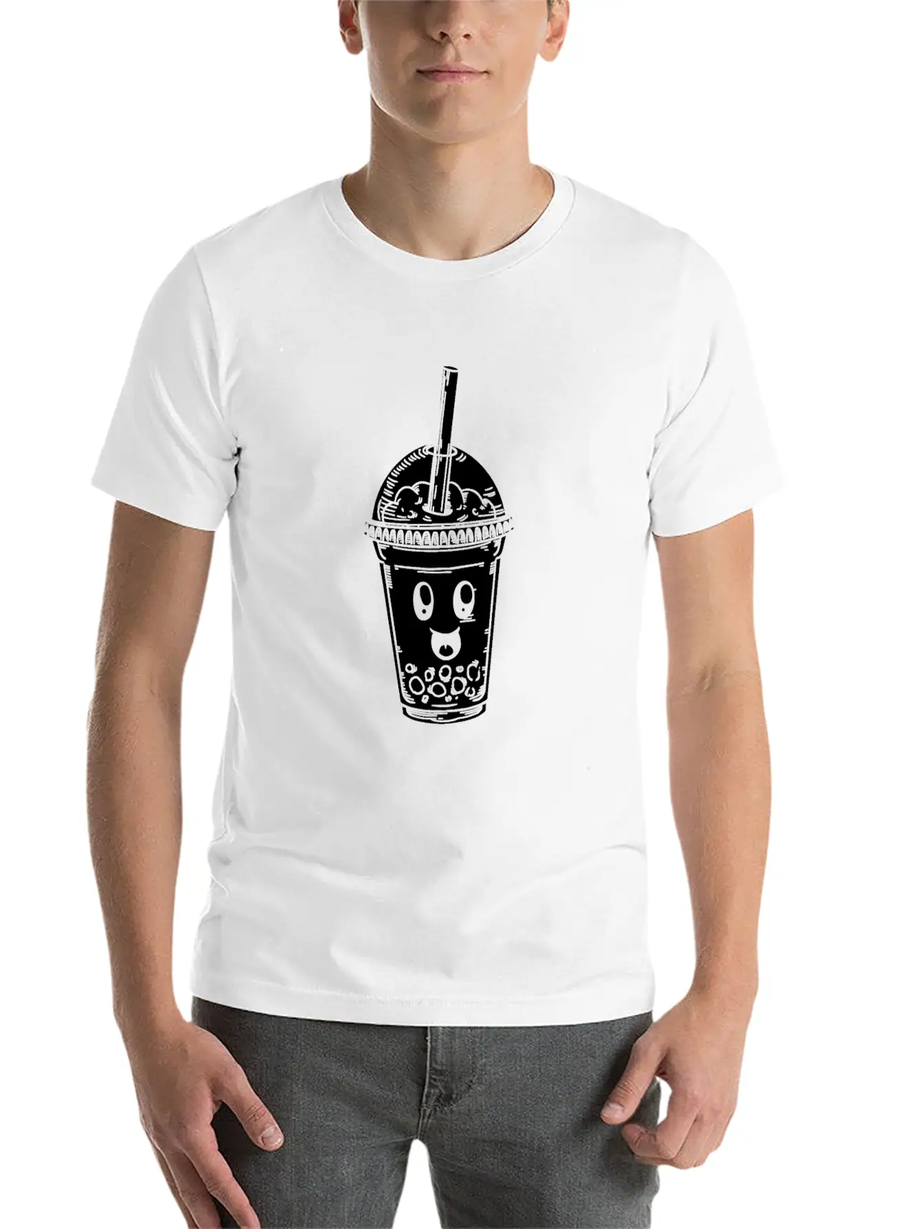 K Pop Bubble Tea Basic Graphic T-Shirt – Daily Comfort In Soft Cotton