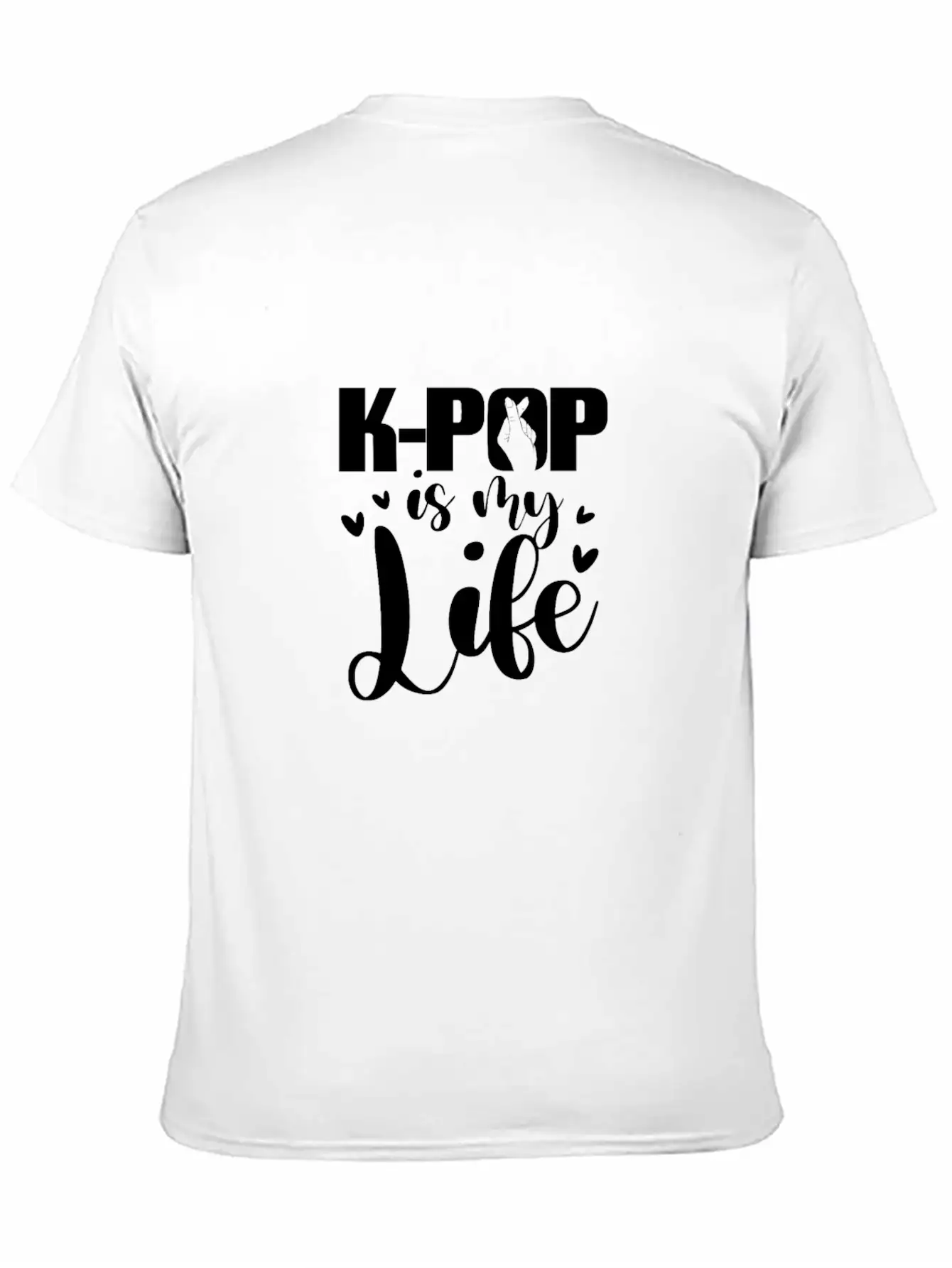 K-Pop Is My Life Basic Graphic T-Shirt – Daily Comfort In Soft Cotton