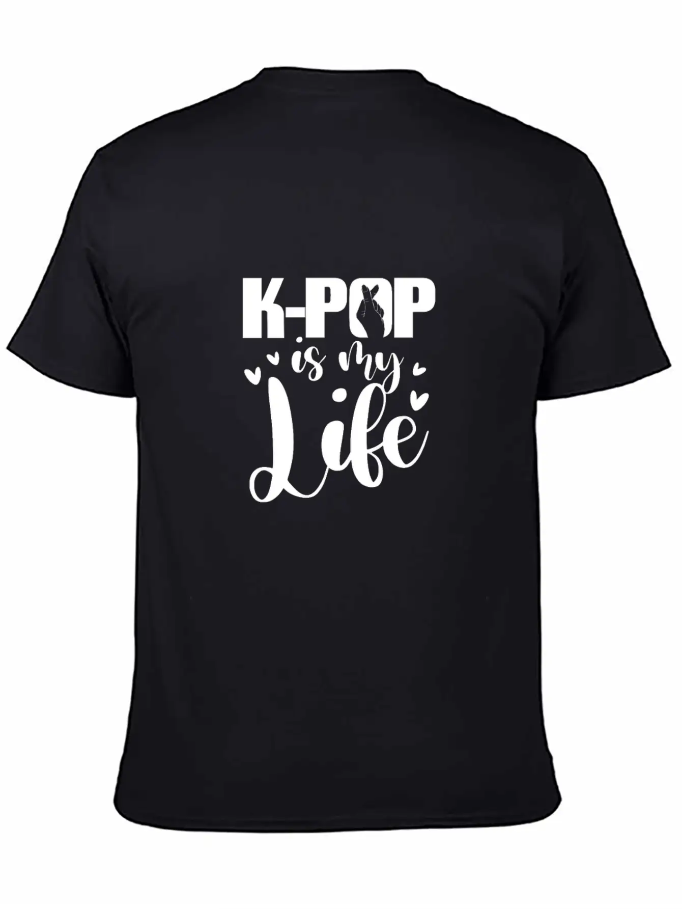K-Pop Is My Life Basic Graphic T-Shirt – Daily Comfort In Soft Cotton