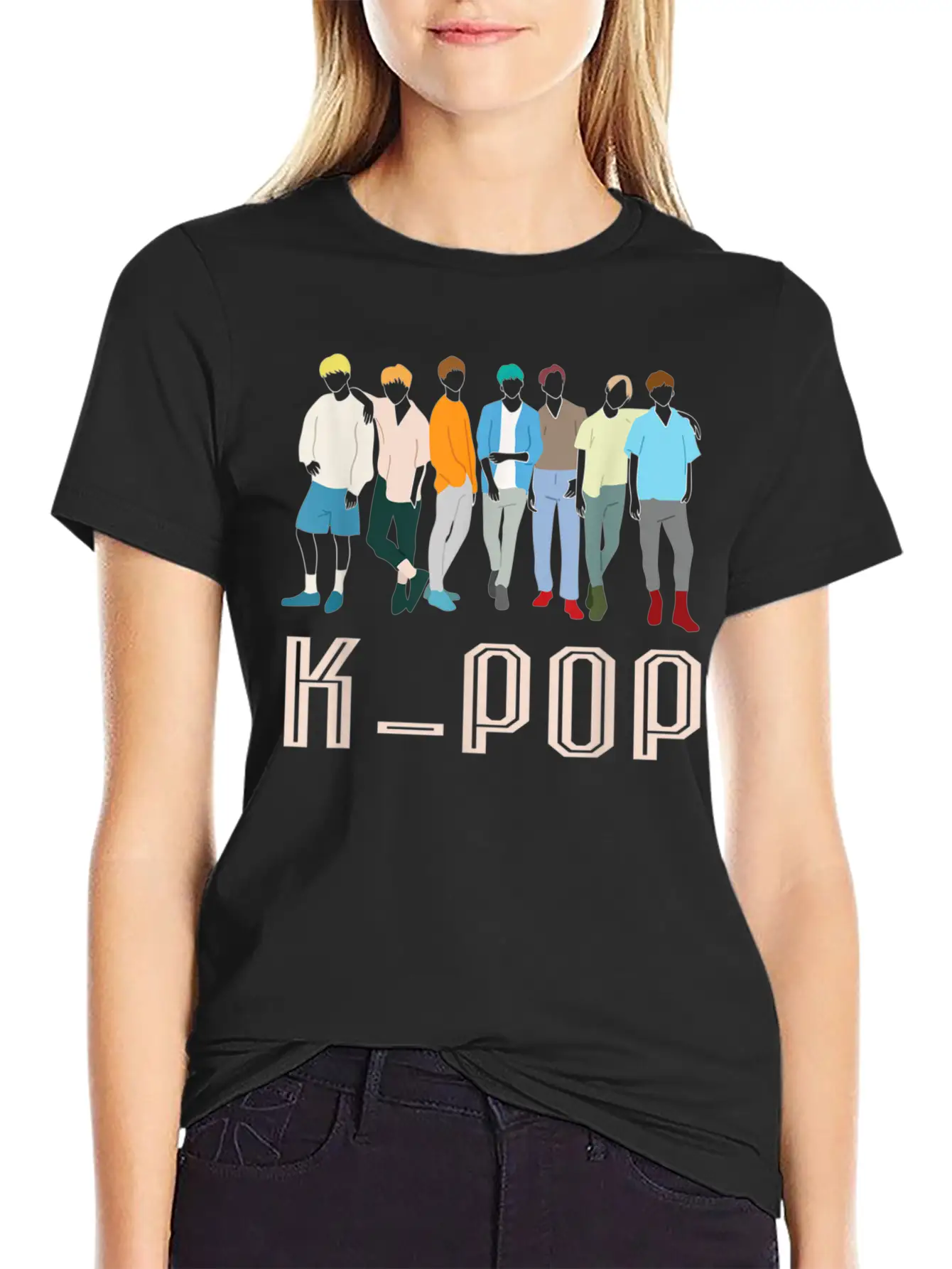 K Pop Korean Pop Music Boy Band For K Pop Fanatics Stylish Everyday T-Shirt – Unisex Basic Cotton Tee