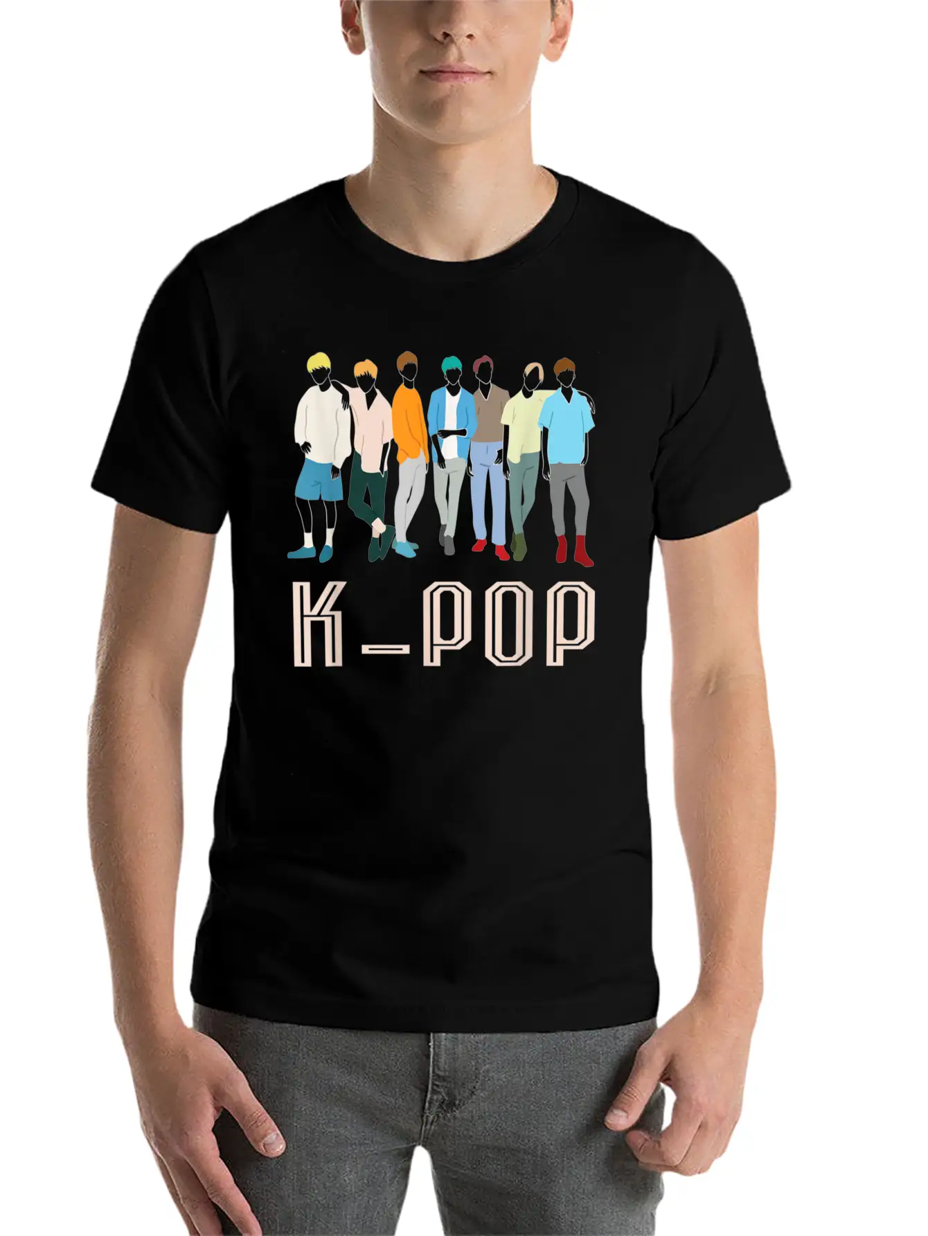 K Pop Korean Pop Music Boy Band For K Pop Fanatics Stylish Everyday T-Shirt – Unisex Basic Cotton Tee
