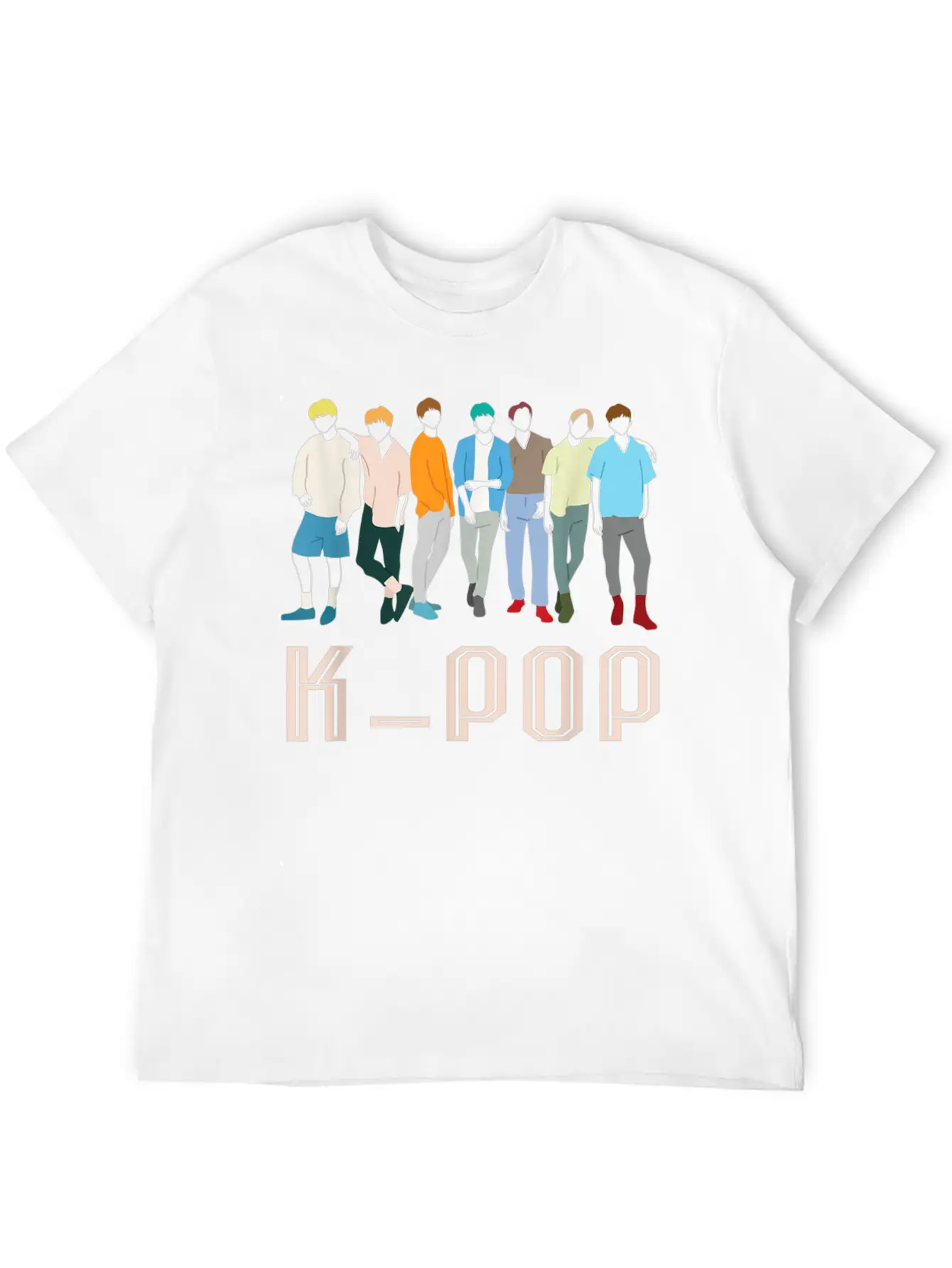 K Pop Korean Pop Music Boy Band For K Pop Fanatics Stylish Everyday T-Shirt – Unisex Basic Cotton Tee