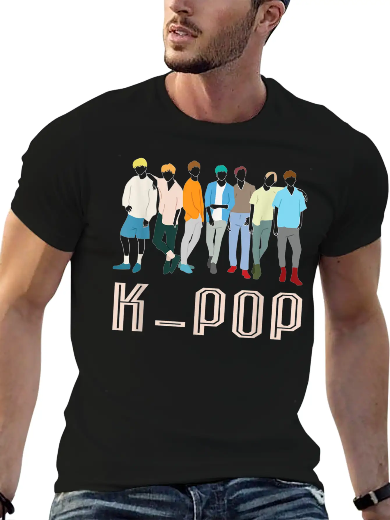K Pop Korean Pop Music Boy Band For K Pop Fanatics Stylish Everyday T-Shirt – Unisex Basic Cotton Tee