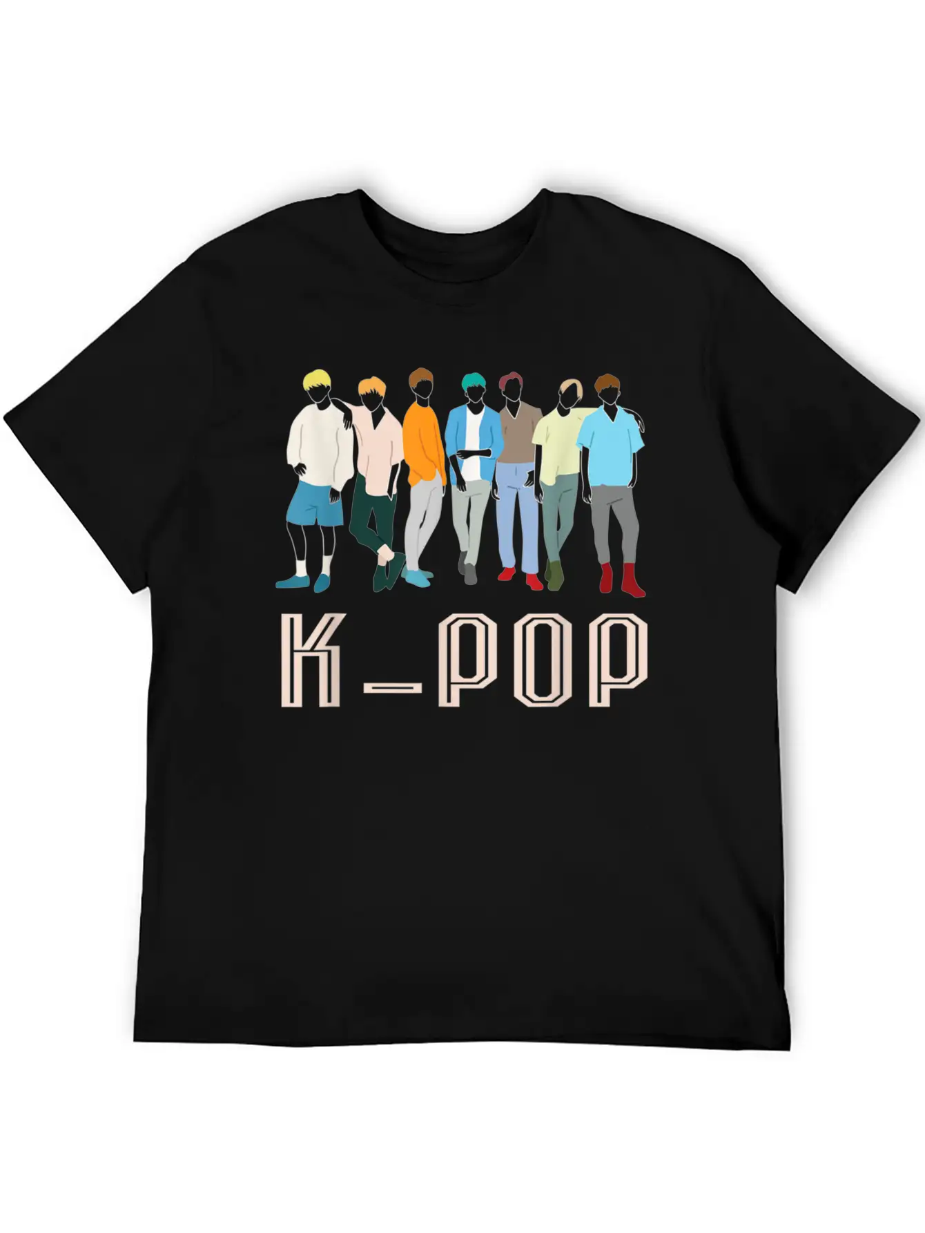 K Pop Korean Pop Music Boy Band For K Pop Fanatics Stylish Everyday T-Shirt – Unisex Basic Cotton Tee
