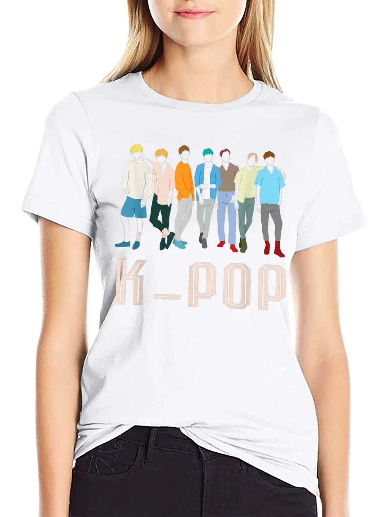 K Pop Korean Pop Music Boy Band For K Pop Fanatics Stylish Everyday T-Shirt – Unisex Basic Cotton Tee