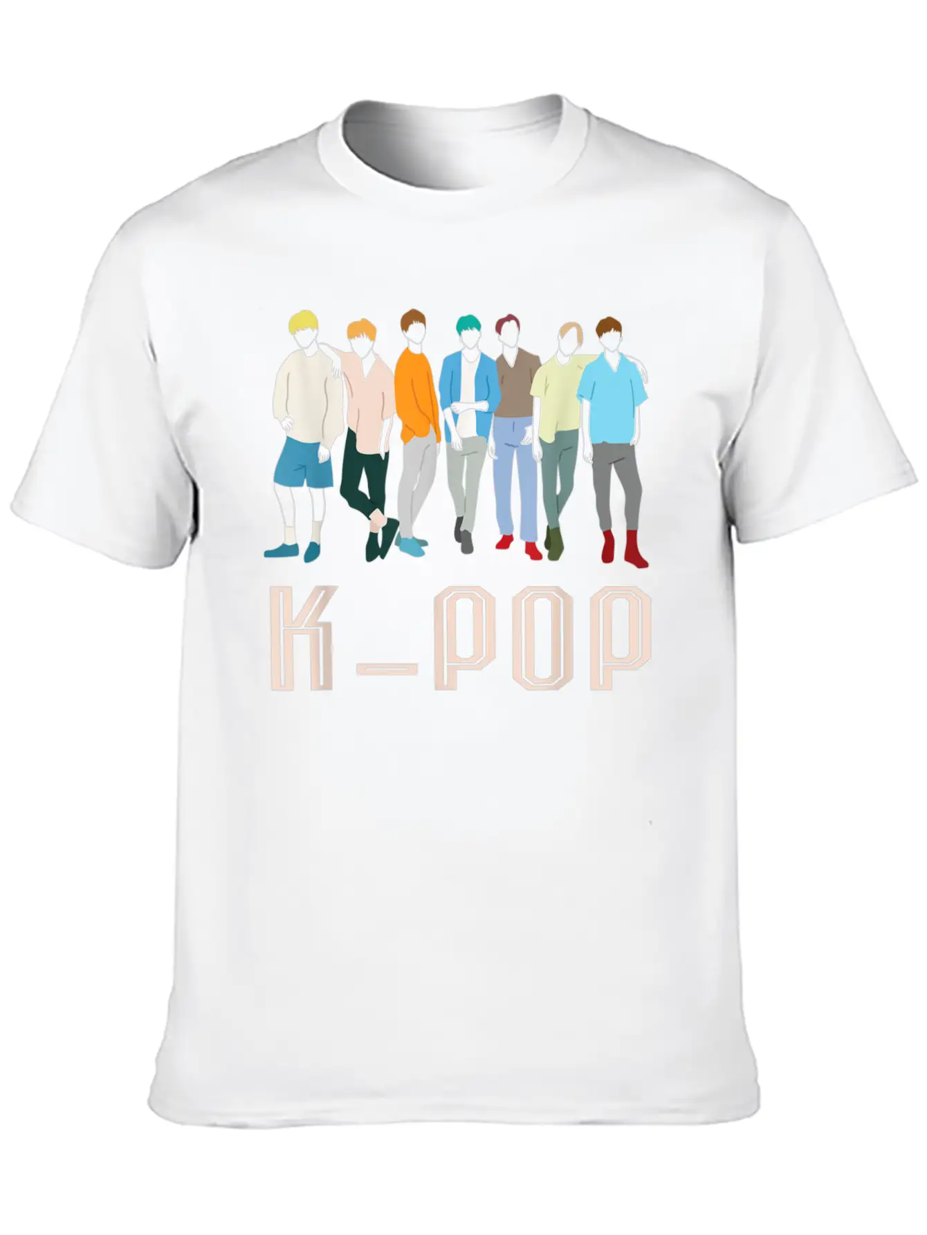 K Pop Korean Pop Music Boy Band For K Pop Fanatics Stylish Everyday T-Shirt – Unisex Basic Cotton Tee