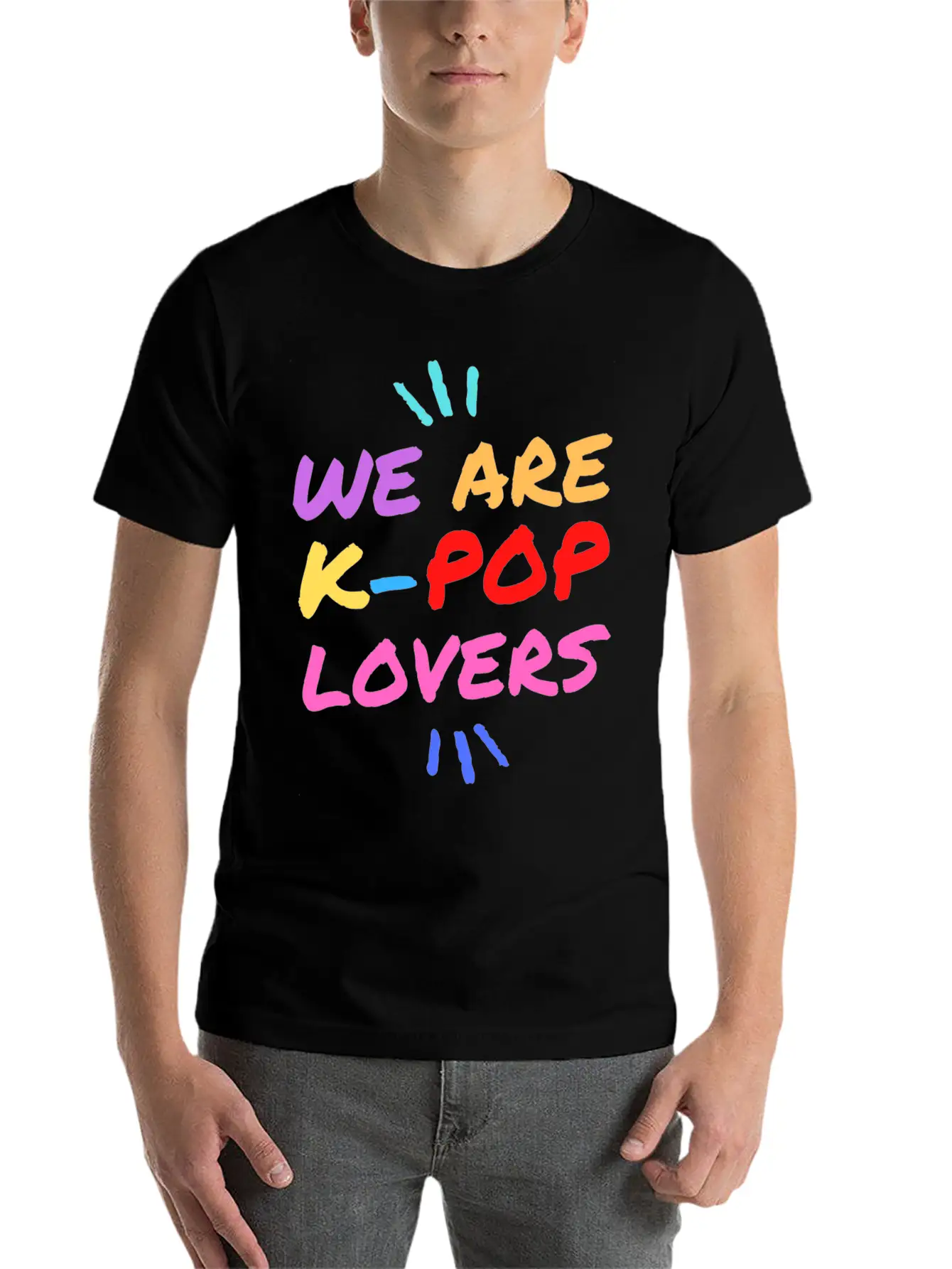 K POP Lovers Unisex Short Sleeve Soft Cotton T-Shirt – Casual Everyday Wear