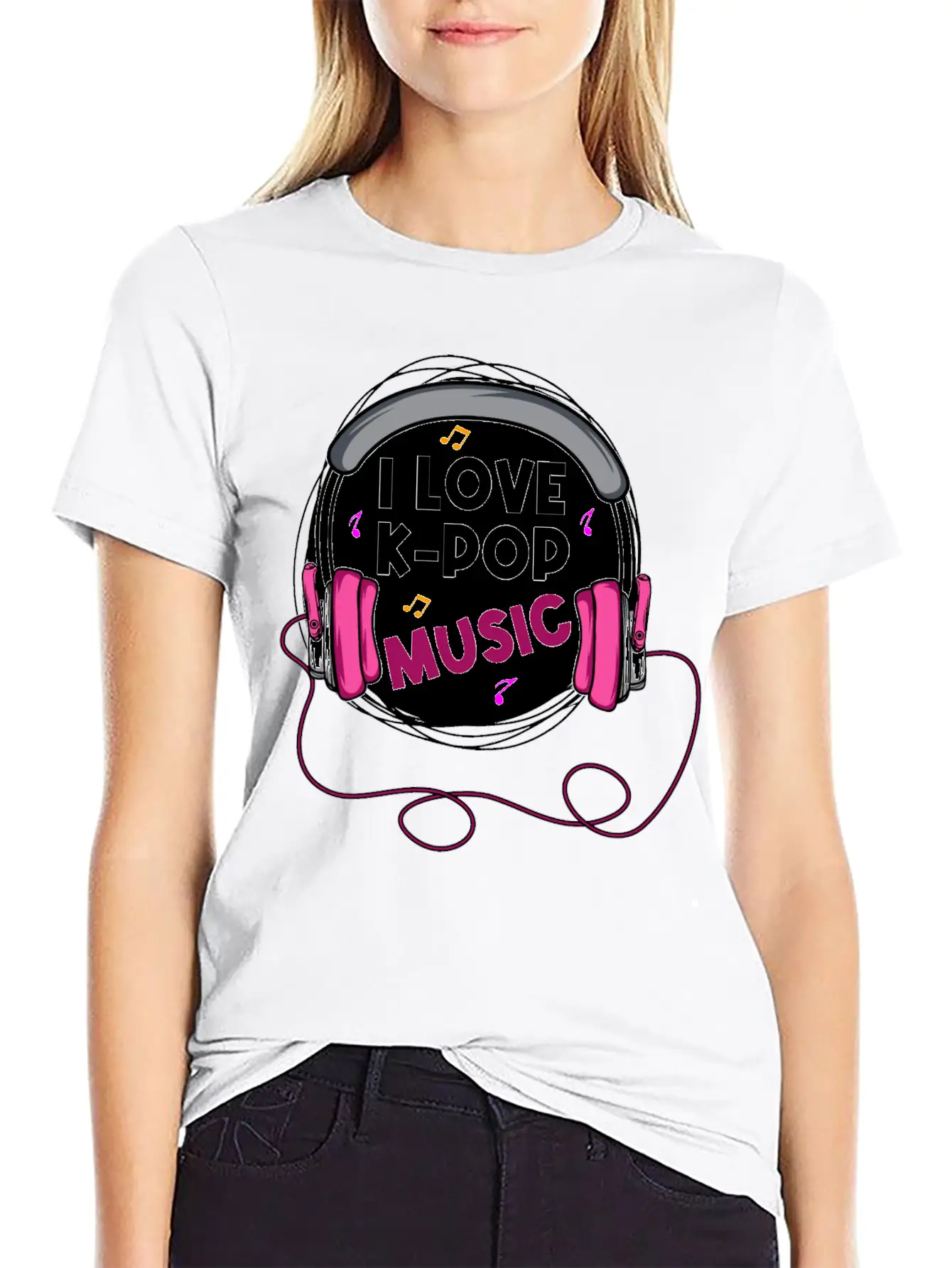 K-POP Music Kpop Addict Gift Stylish Everyday T-Shirt – Unisex Basic Cotton Tee