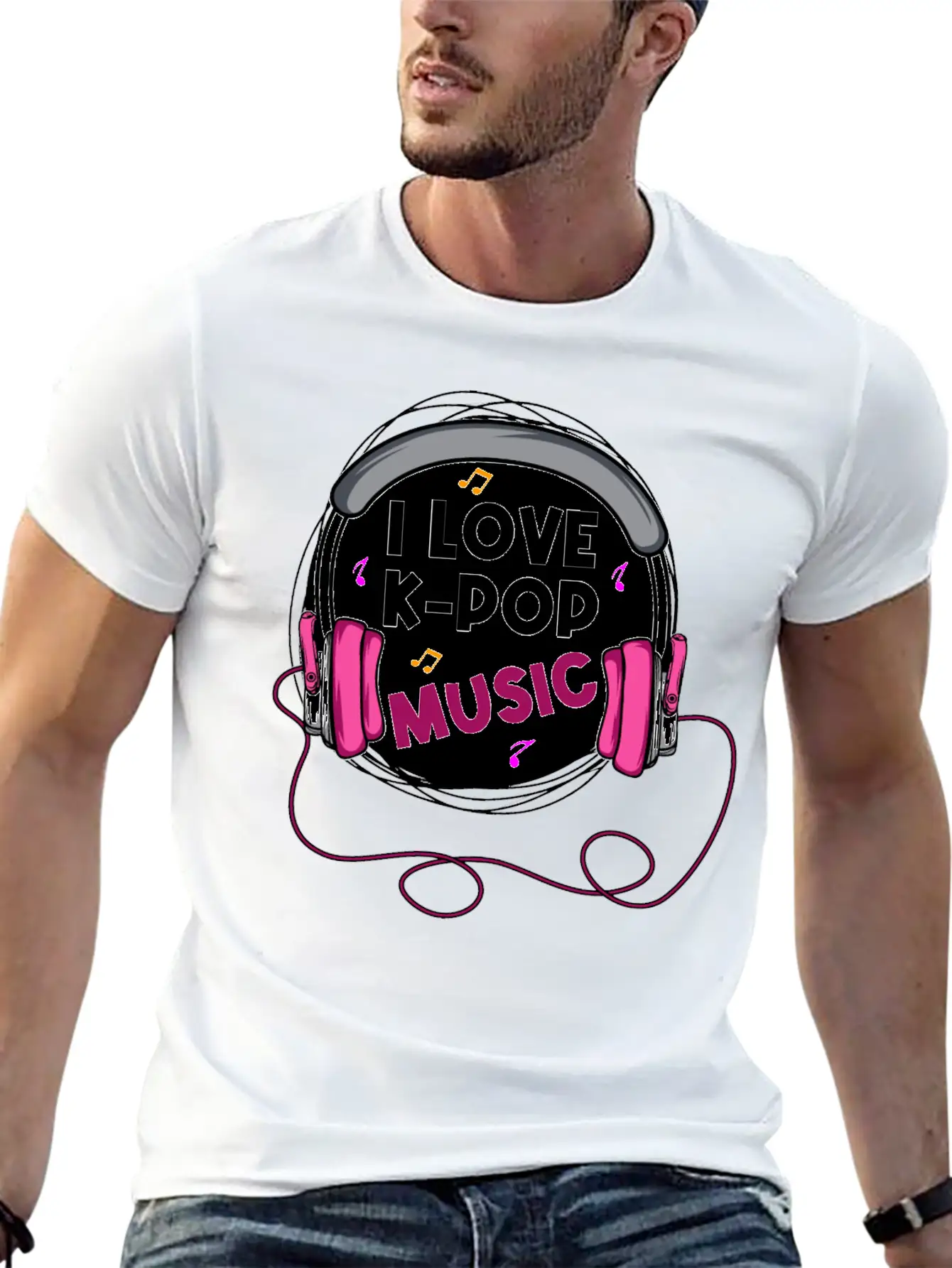 K-POP Music Kpop Addict Gift Stylish Everyday T-Shirt – Unisex Basic Cotton Tee