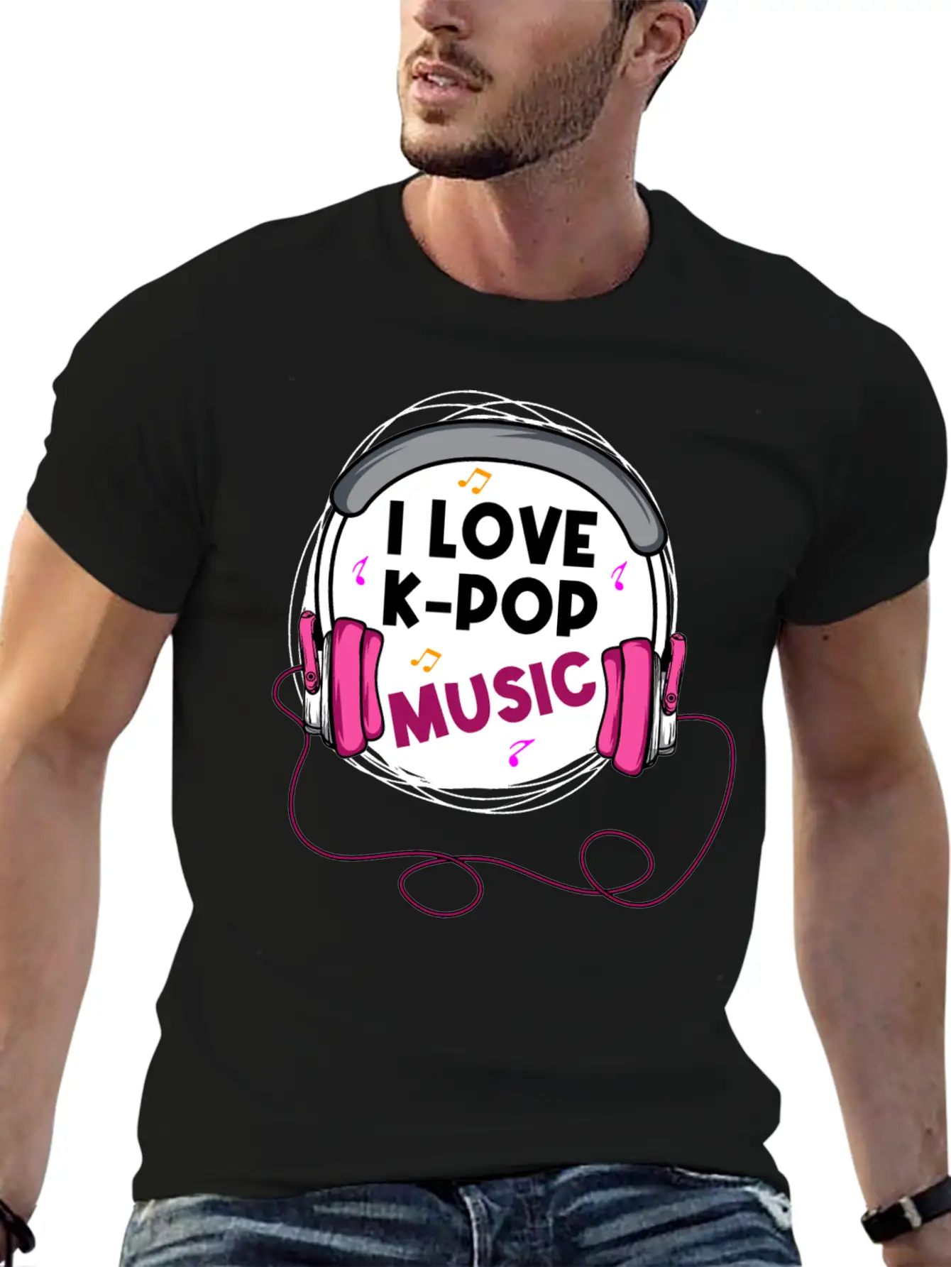 K-POP Music Kpop Addict Gift Stylish Everyday T-Shirt – Unisex Basic Cotton Tee