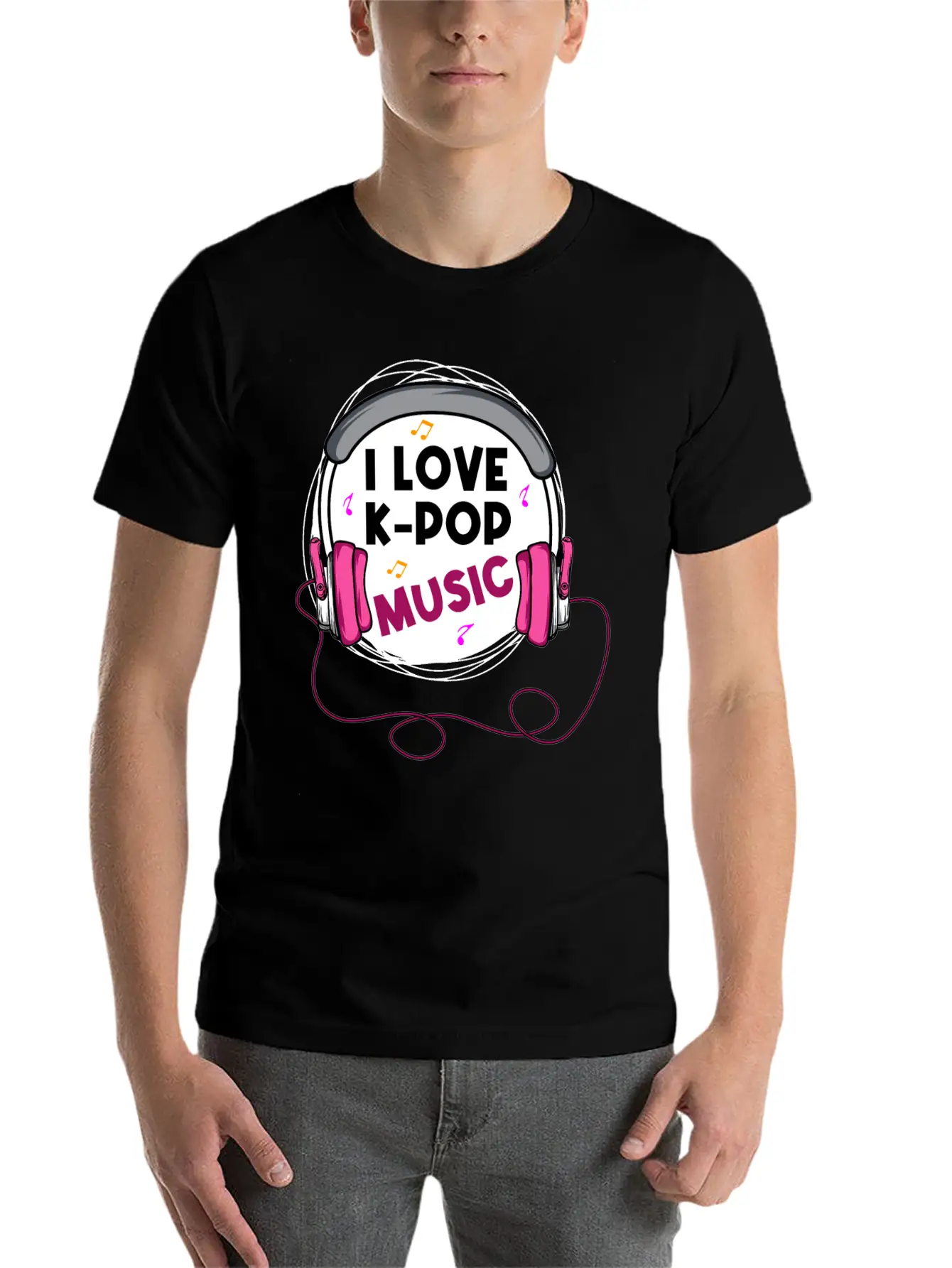 K-POP Music Kpop Addict Gift Stylish Everyday T-Shirt – Unisex Basic Cotton Tee