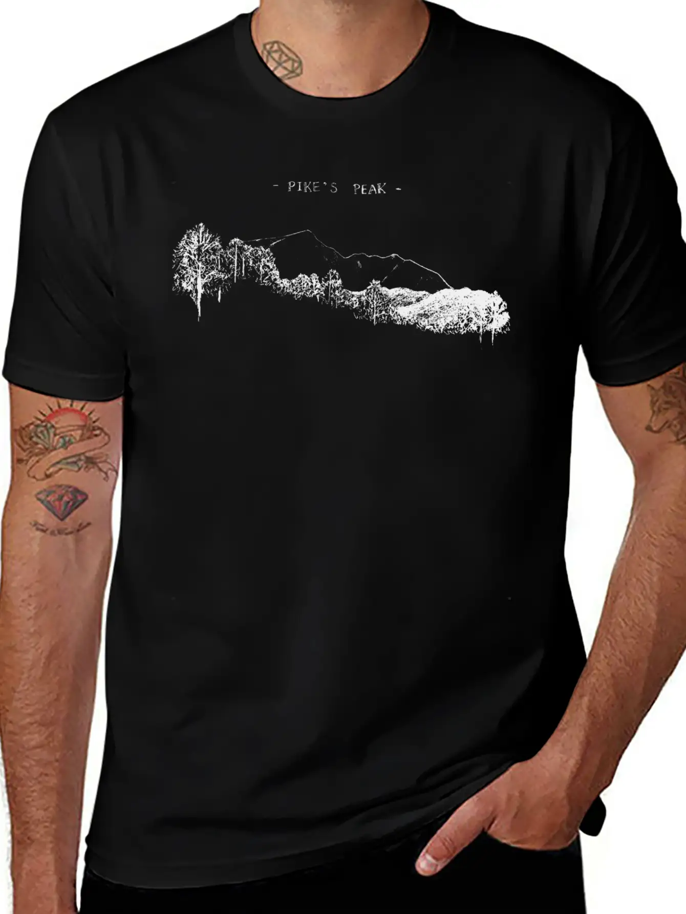 K S Pikes Peak Stylish Everyday T-Shirt – Unisex Basic Cotton Tee