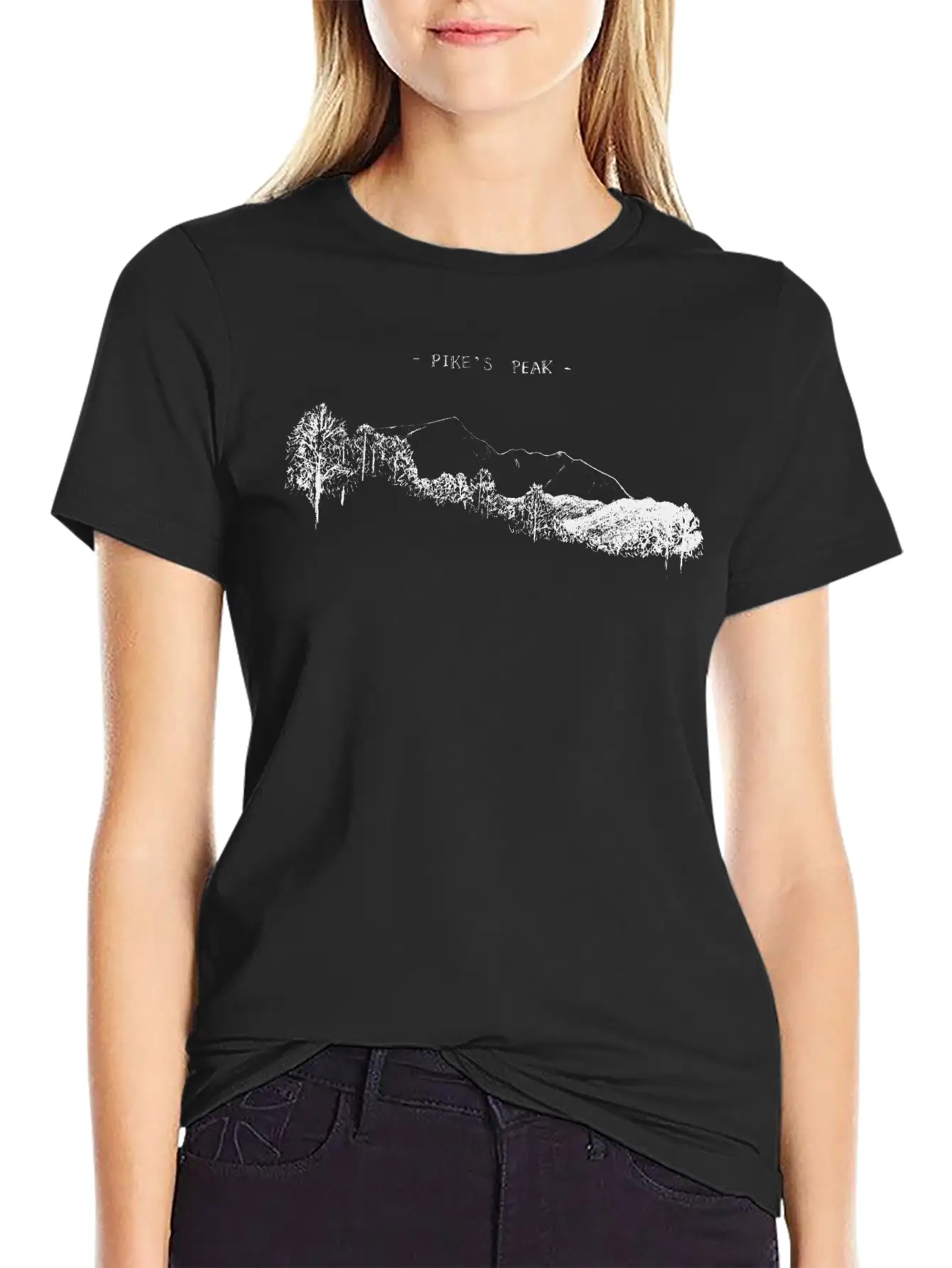 K S Pikes Peak Stylish Everyday T-Shirt – Unisex Basic Cotton Tee