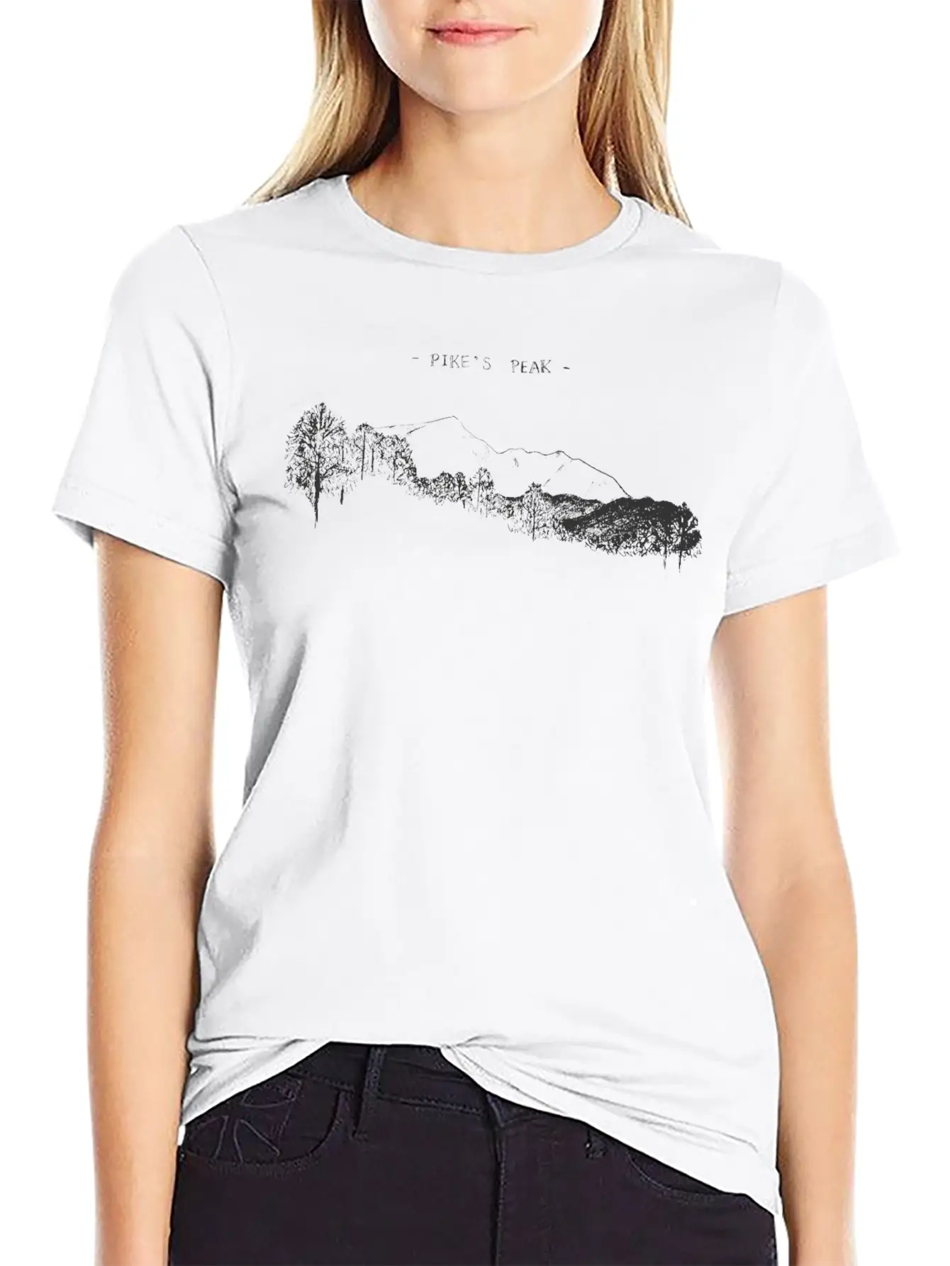 K S Pikes Peak Stylish Everyday T-Shirt – Unisex Basic Cotton Tee