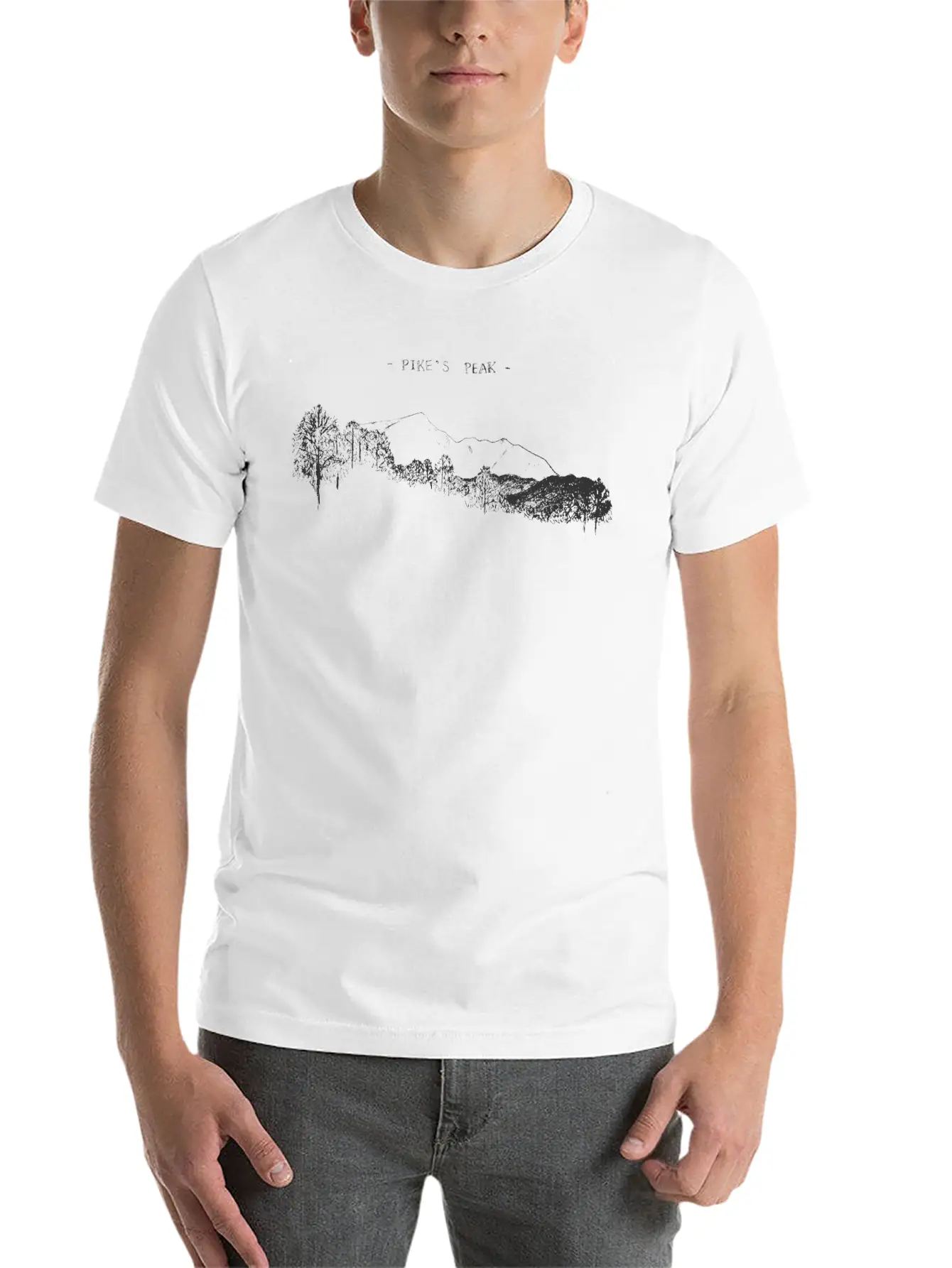 K S Pikes Peak Stylish Everyday T-Shirt – Unisex Basic Cotton Tee