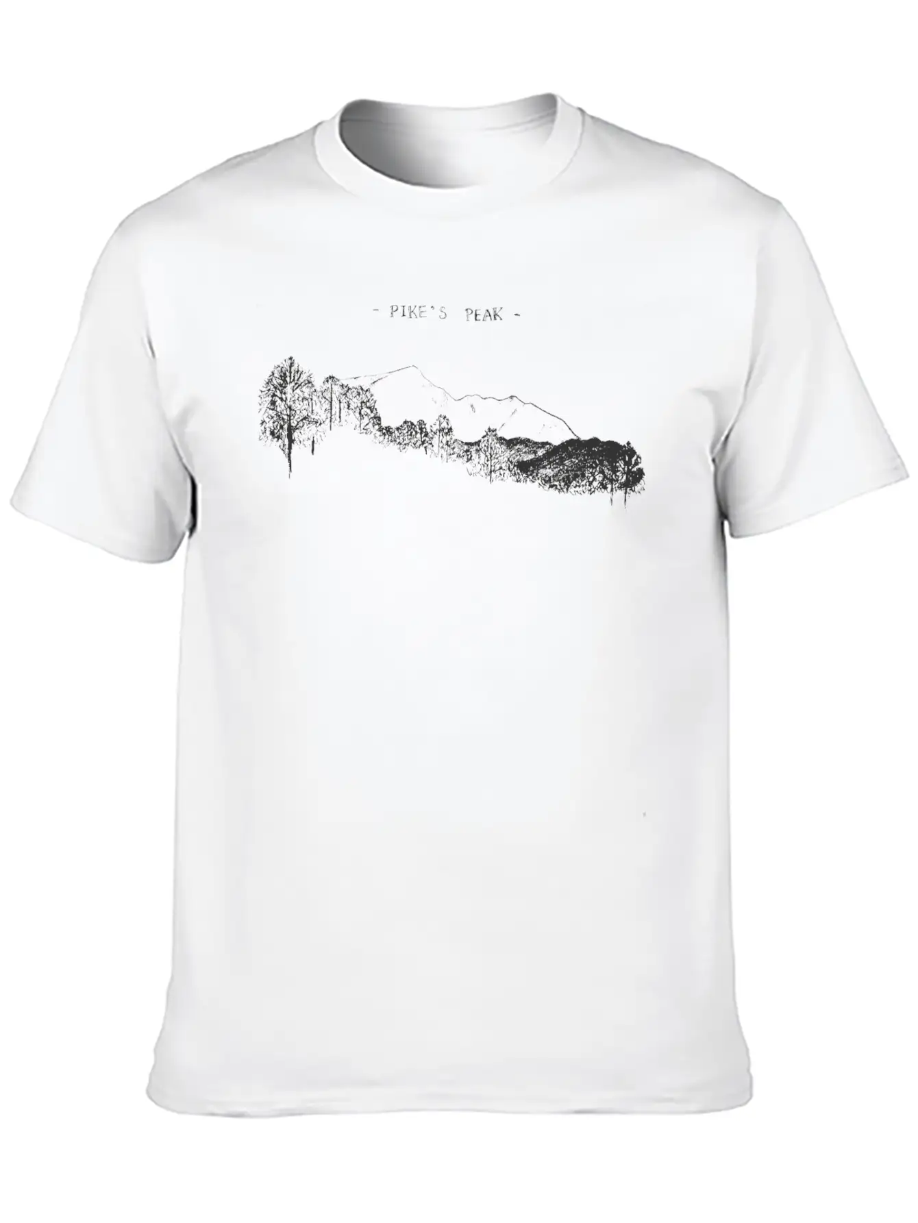 K S Pikes Peak Stylish Everyday T-Shirt – Unisex Basic Cotton Tee
