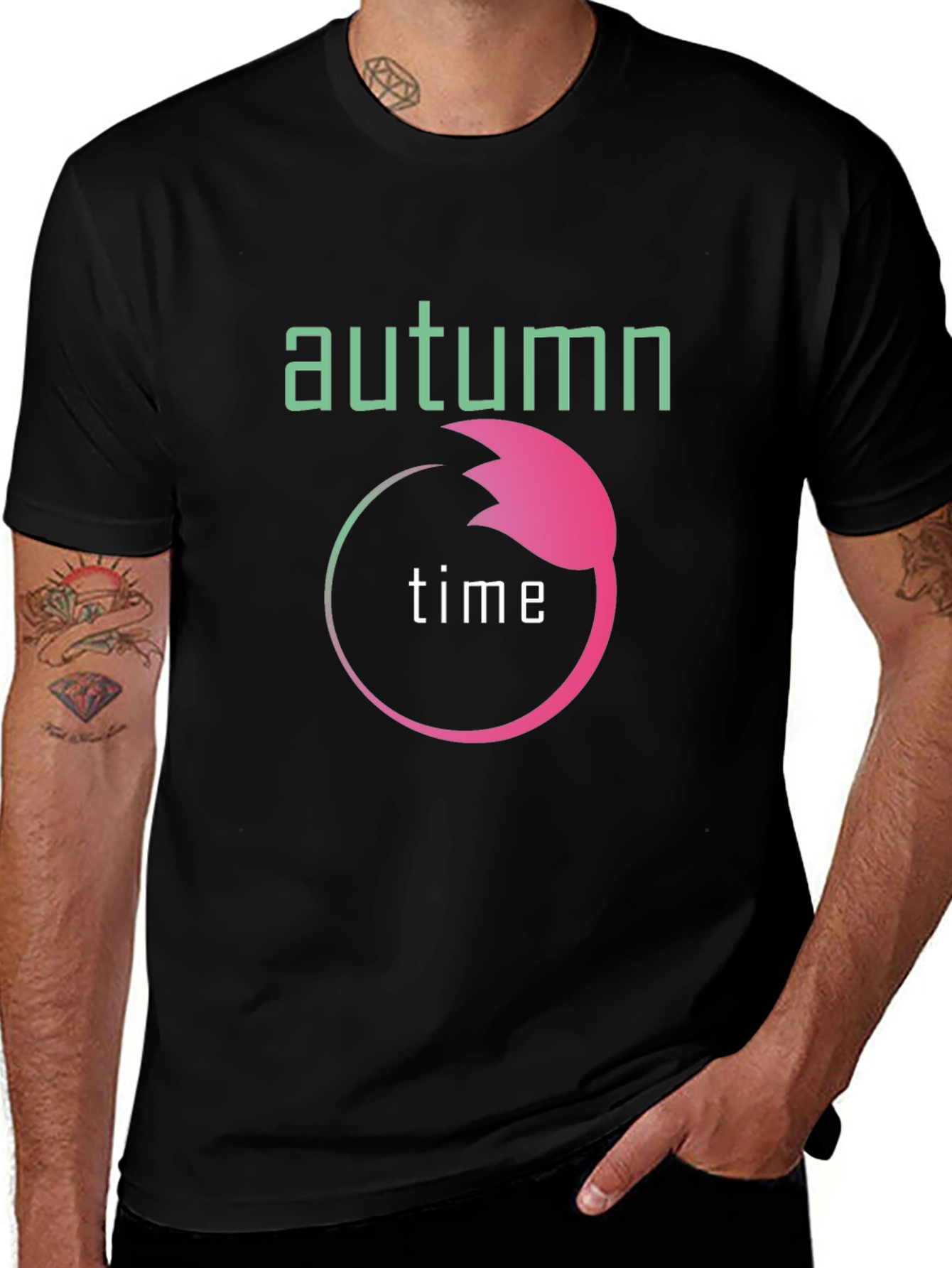 Autumn Time Graphic Tee - Stylish Fall Season Apparel