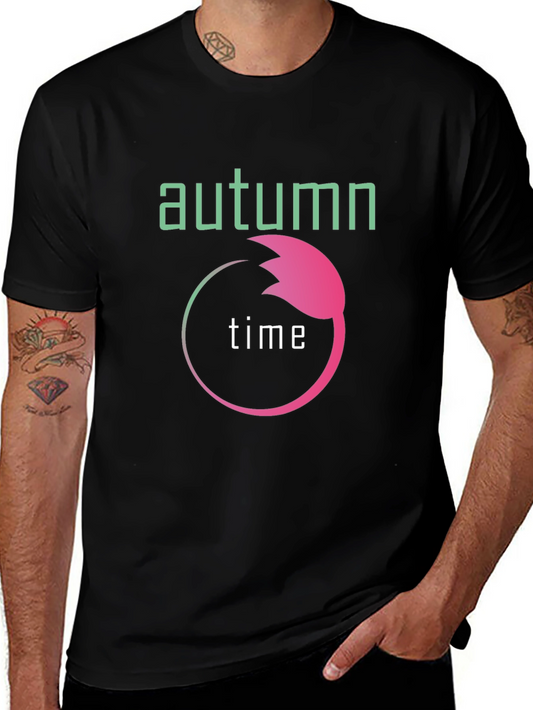 Autumn Time Graphic Tee - Stylish Fall Season Apparel