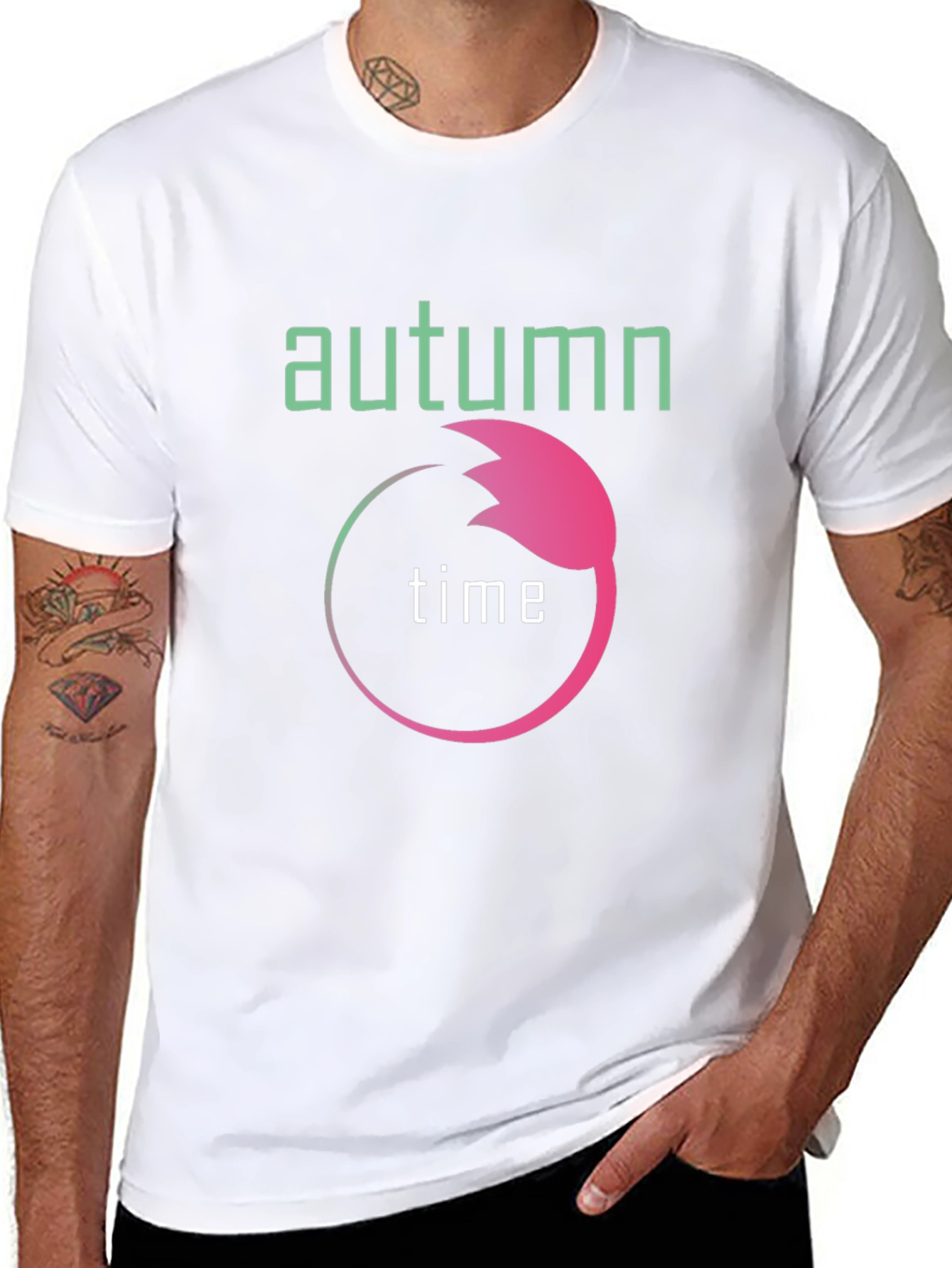 Autumn Time Graphic Tee - Stylish Fall Season Apparel