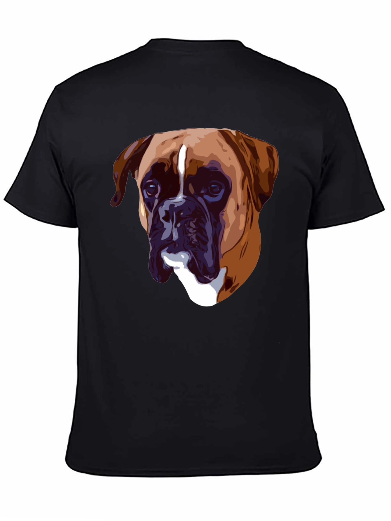 Boxer Dog Graphic T-Shirt - Classic Crew Neck Tee