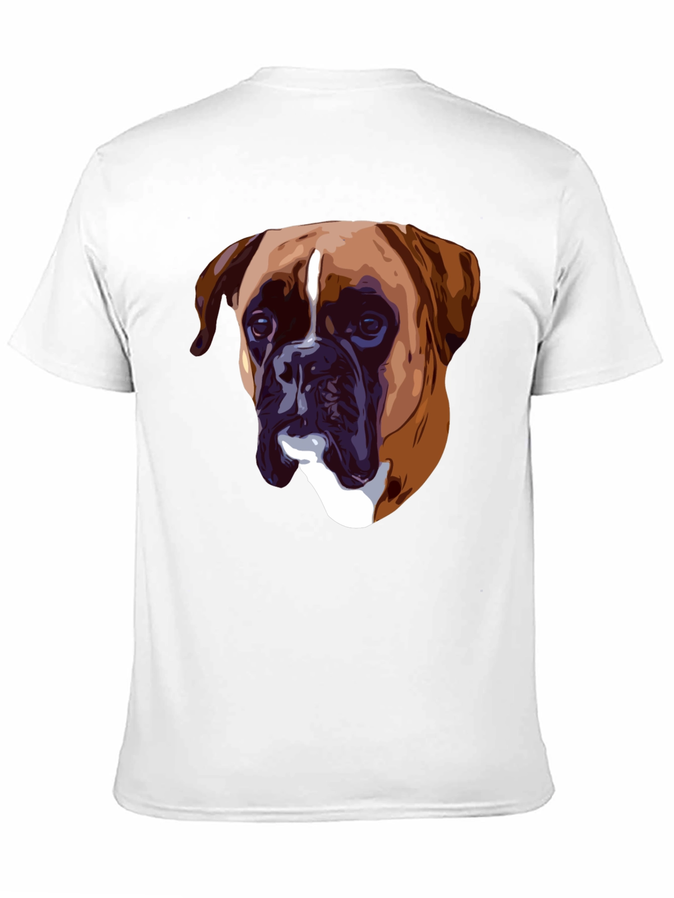 Boxer Dog Graphic T-Shirt - Classic Crew Neck Tee