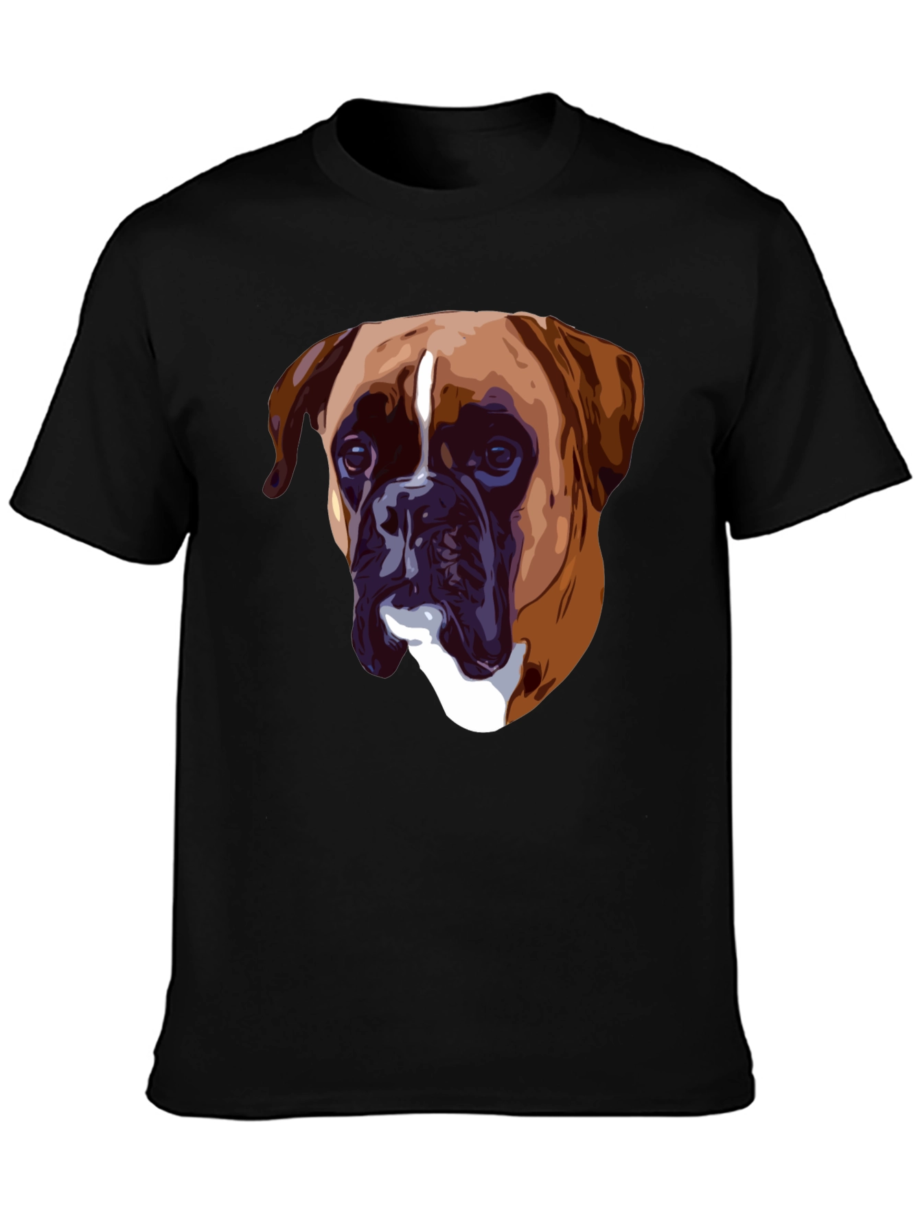 Boxer Dog Graphic T-Shirt - Classic Crew Neck Tee