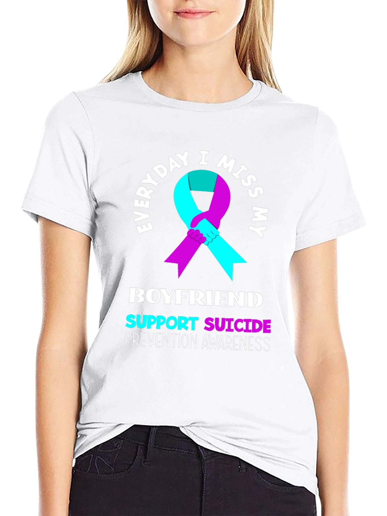 Everyday I Miss My Boyfriend Suicide Prevention Awareness T-Shirt
