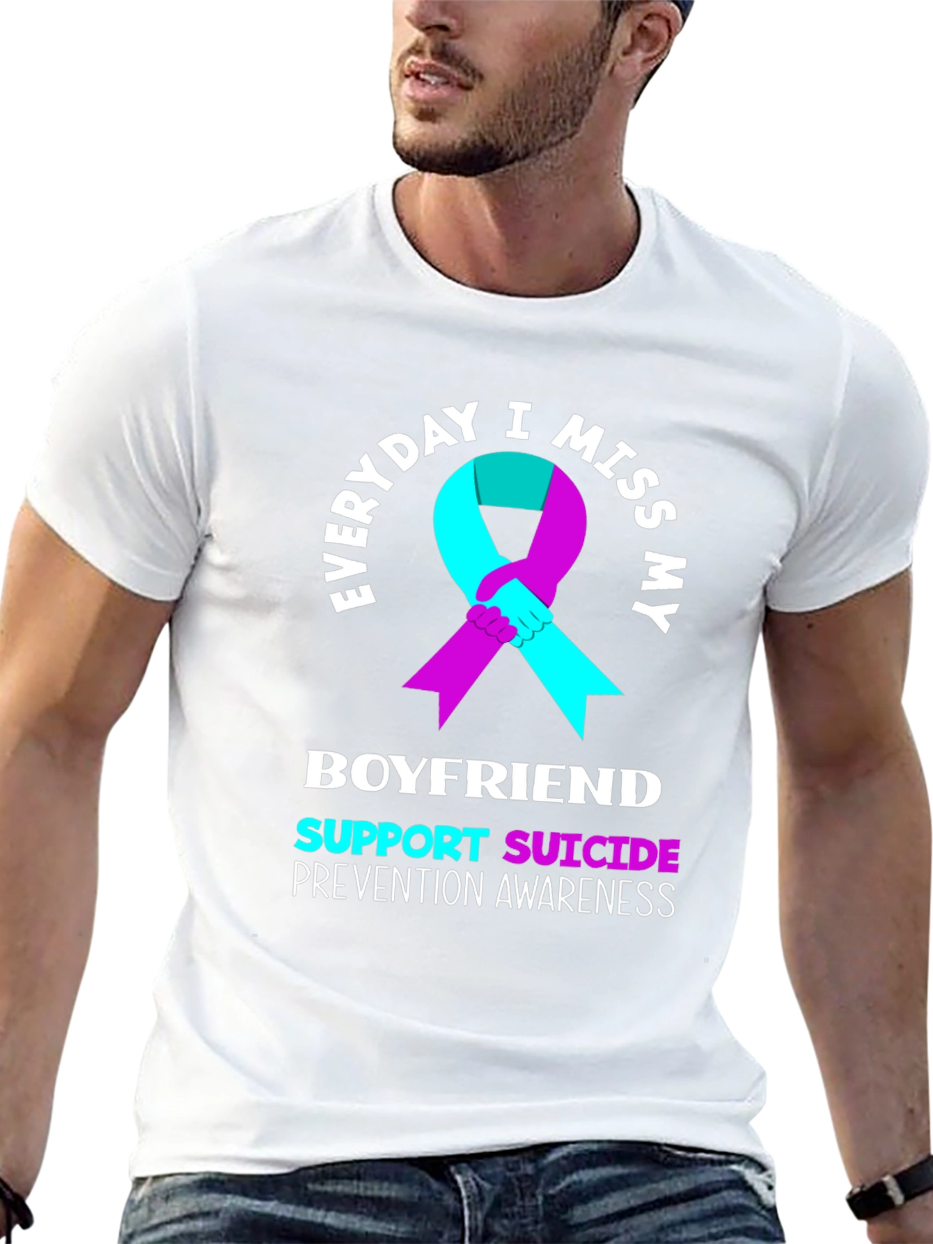 Everyday I Miss My Boyfriend Suicide Prevention Awareness T-Shirt
