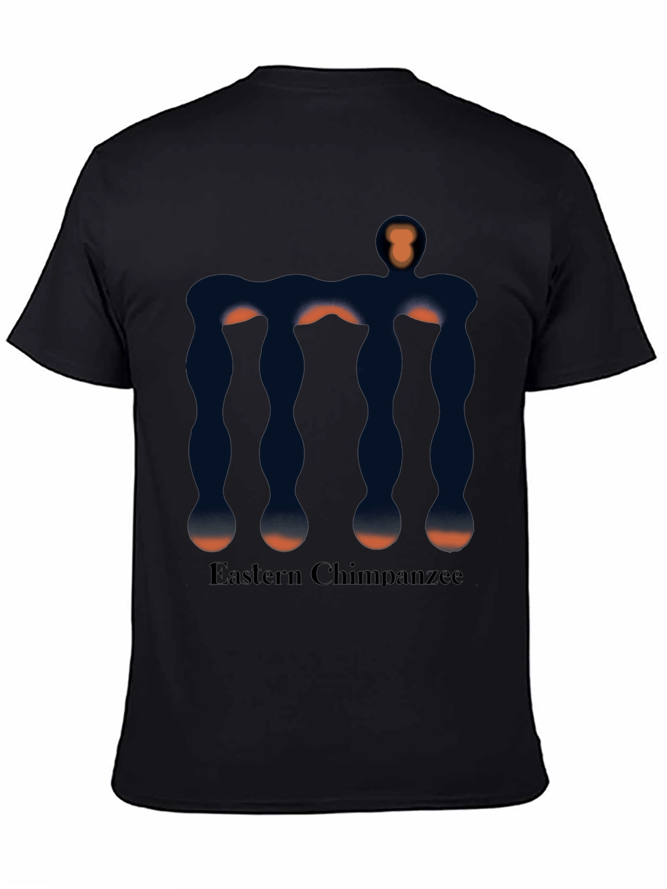 Eastern Chimpanzee Graphic Black T-Shirt