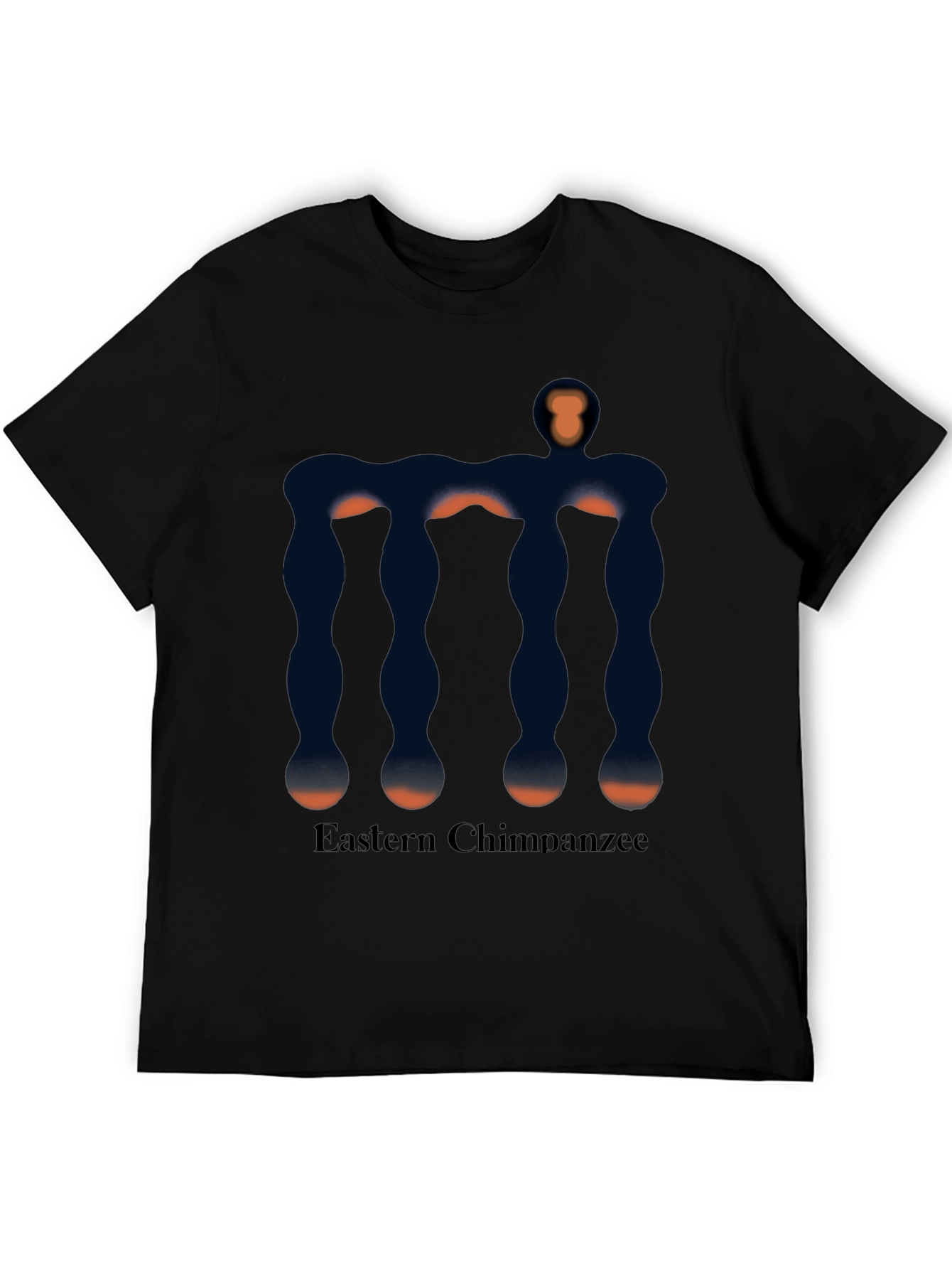 Eastern Chimpanzee Graphic Black T-Shirt