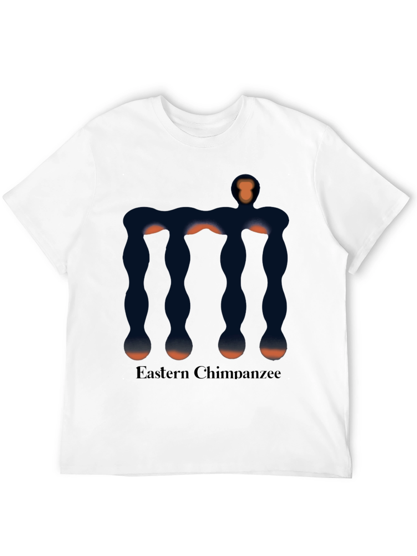 Eastern Chimpanzee Graphic Black T-Shirt