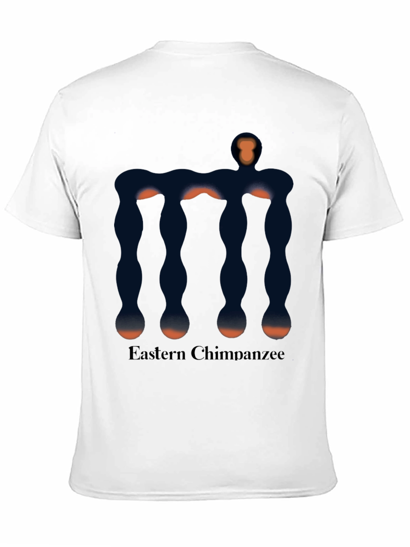 Eastern Chimpanzee Graphic Black T-Shirt