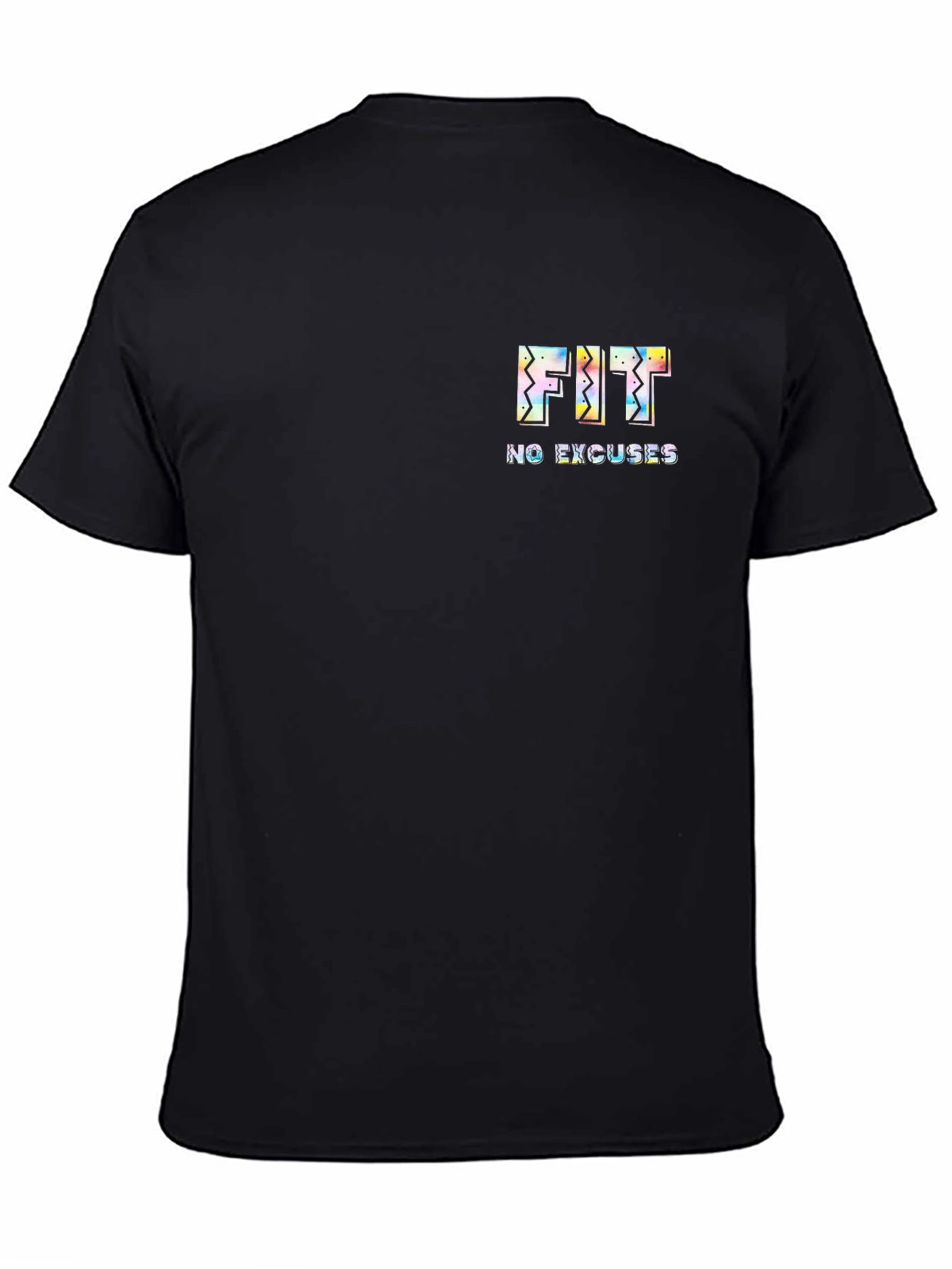 Mens Black FIT No Excuses T-Shirt