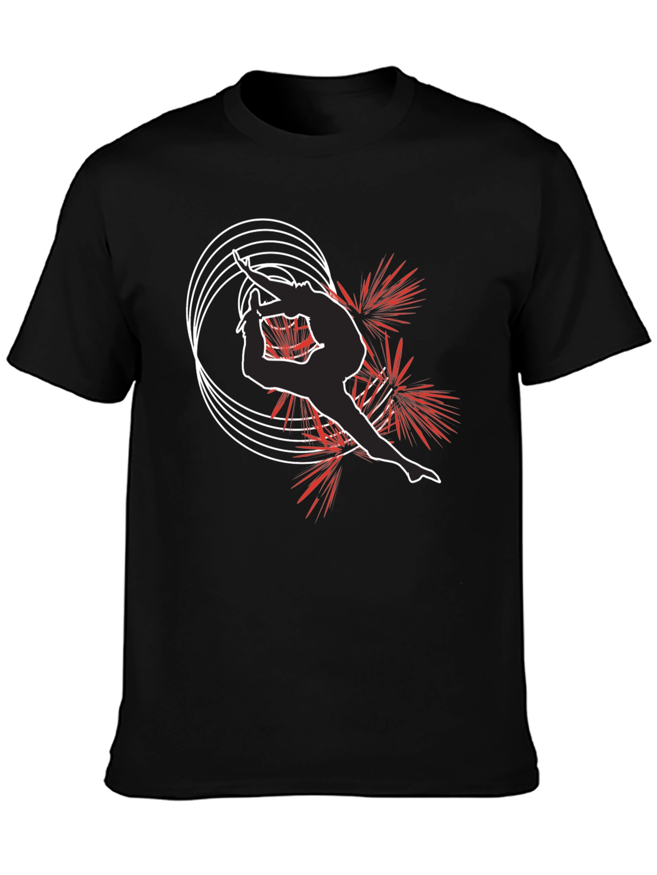 Stylish Acrobatics T-Shirt - Black