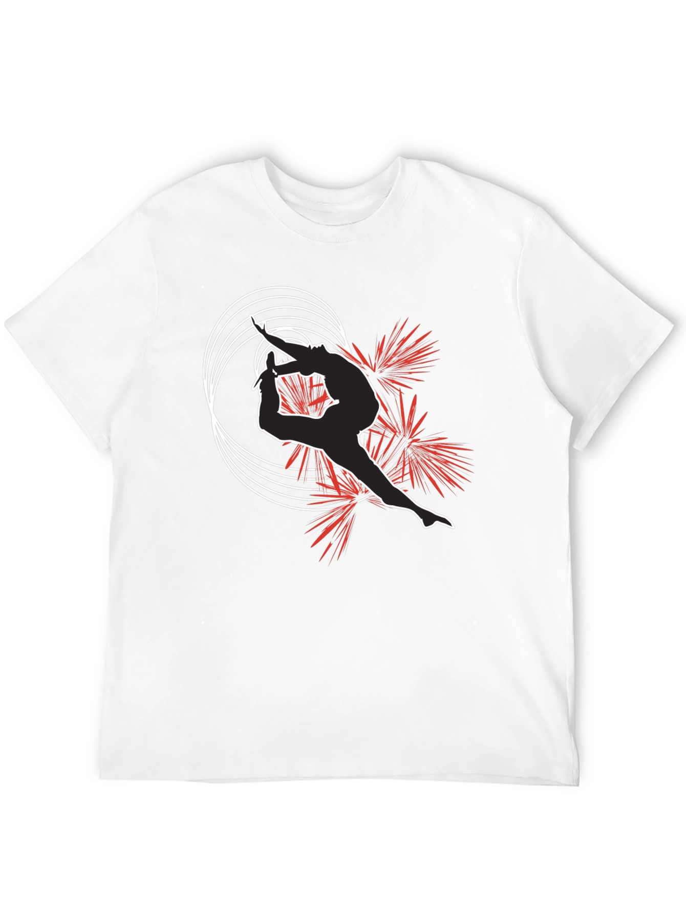 Stylish Acrobatics T-Shirt - Black