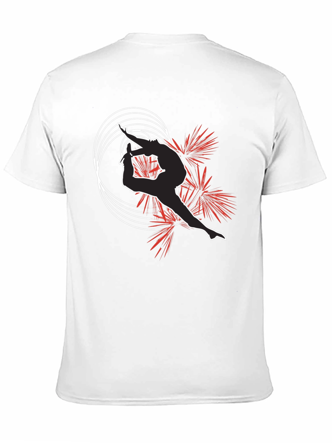 Stylish Acrobatics T-Shirt - Black