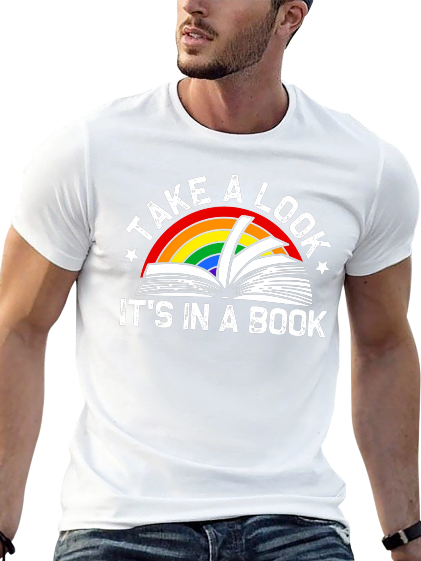 Take a Look Its in a Book Graphic T-Shirt