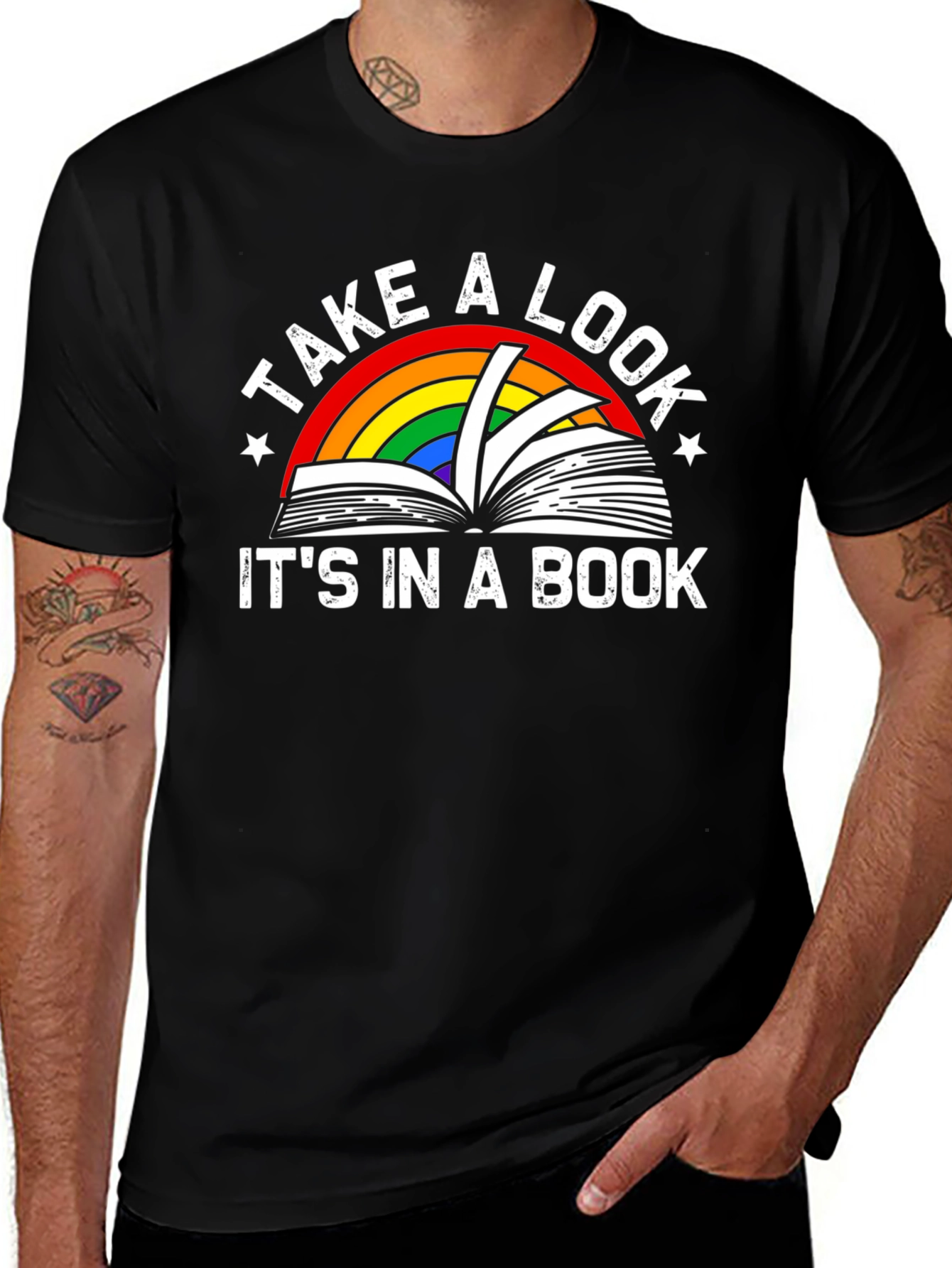 Take a Look Its in a Book Graphic T-Shirt