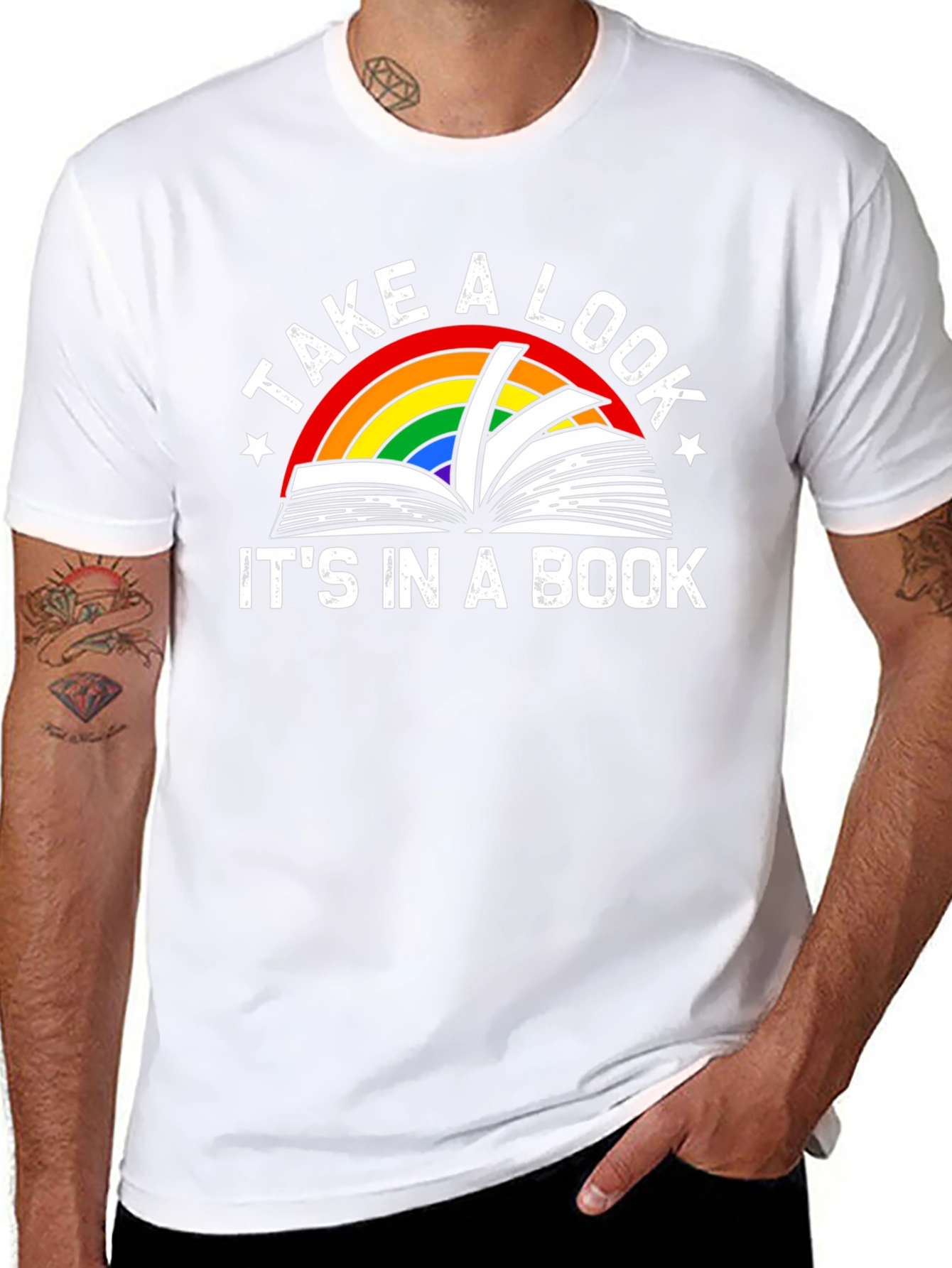 Take a Look Its in a Book Graphic T-Shirt