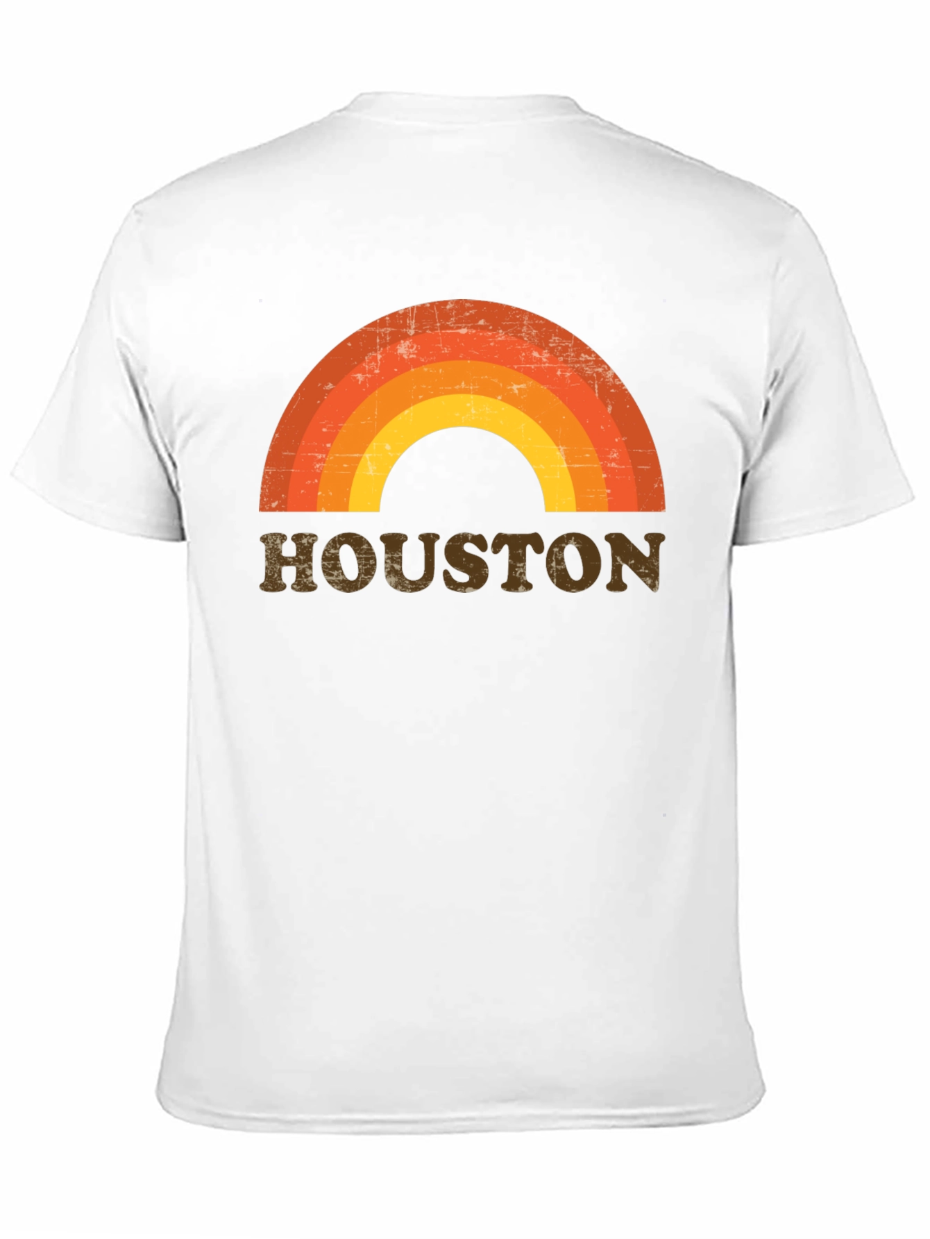 Retro Houston Rainbow T-Shirt