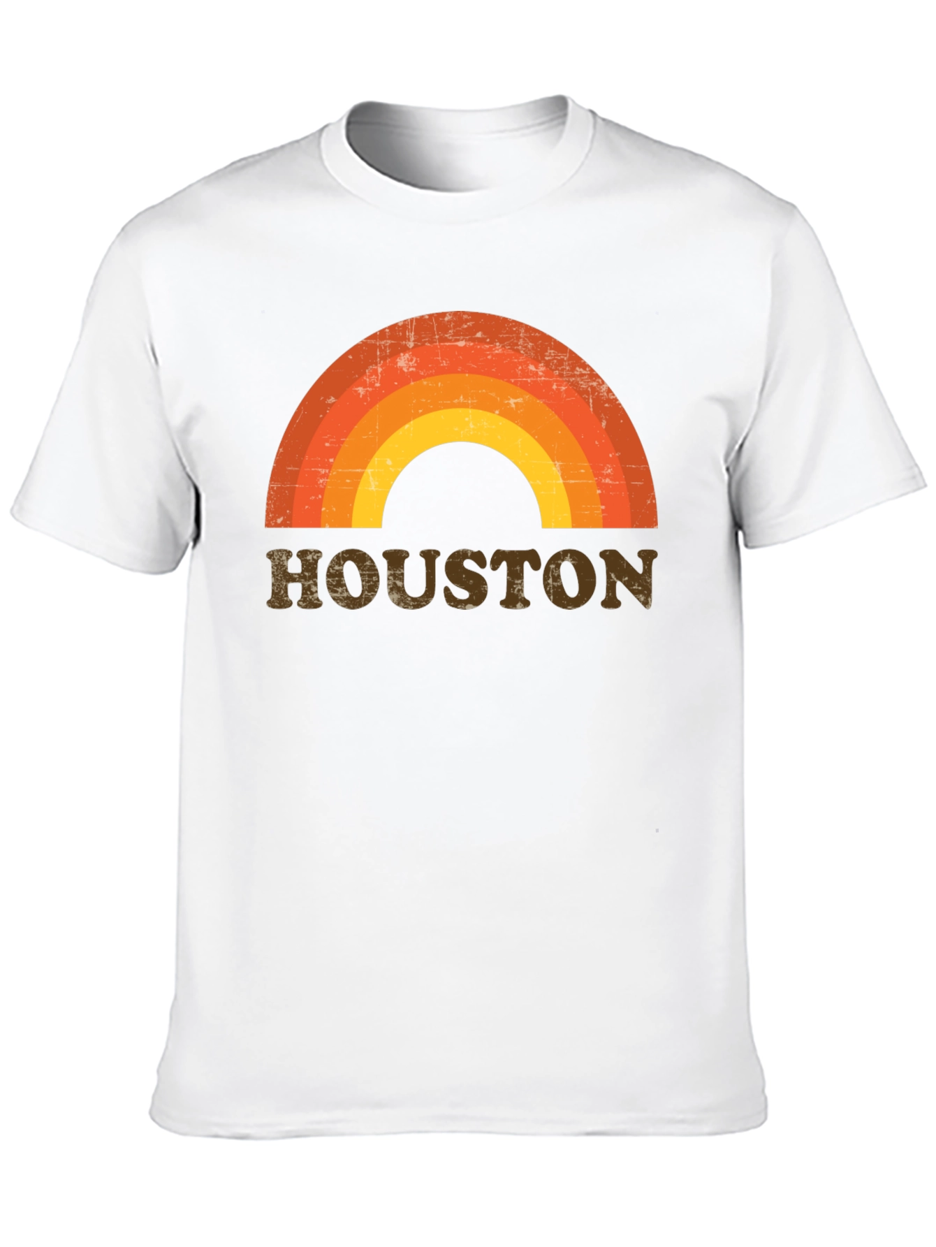 Retro Houston Rainbow T-Shirt
