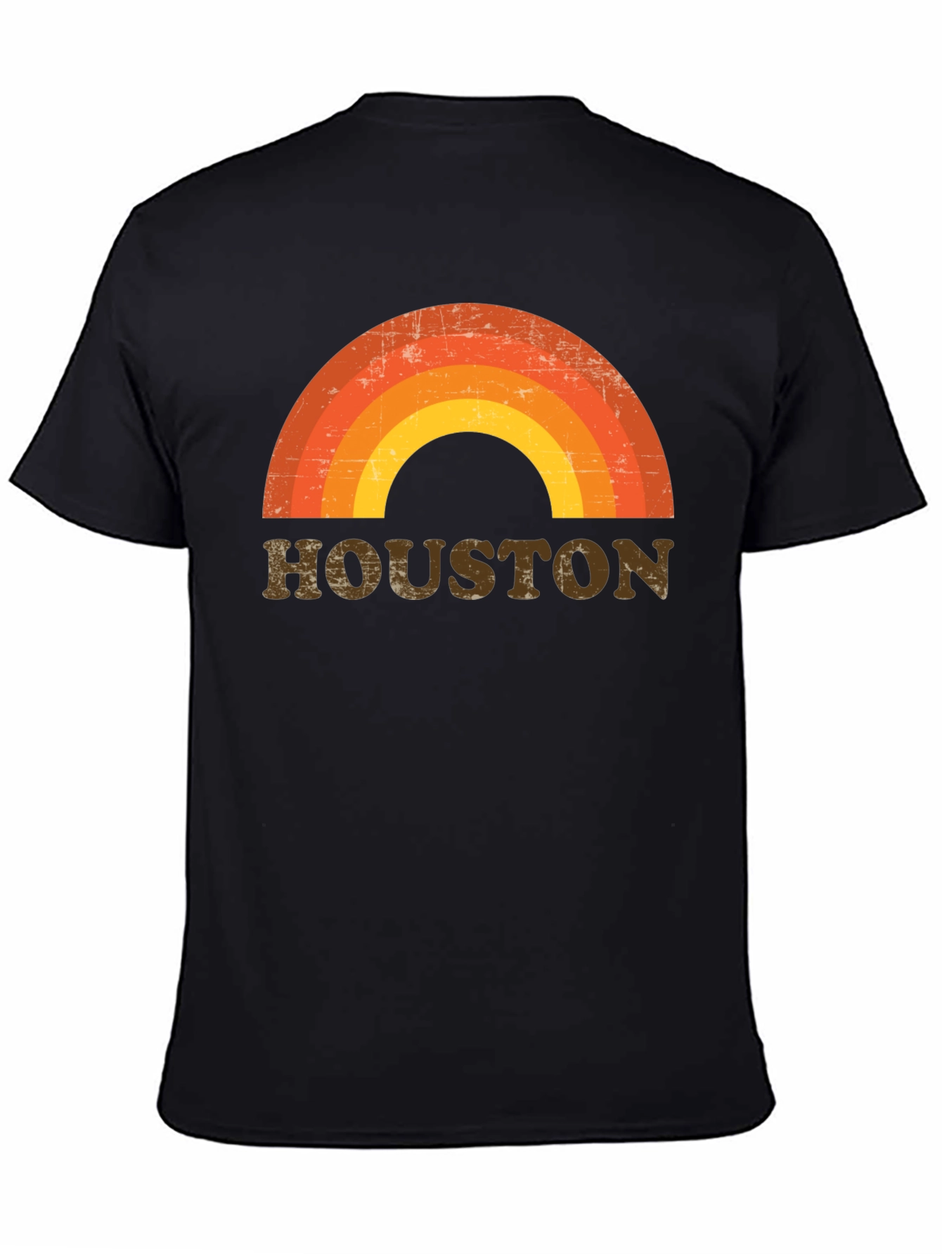 Retro Houston Rainbow T-Shirt