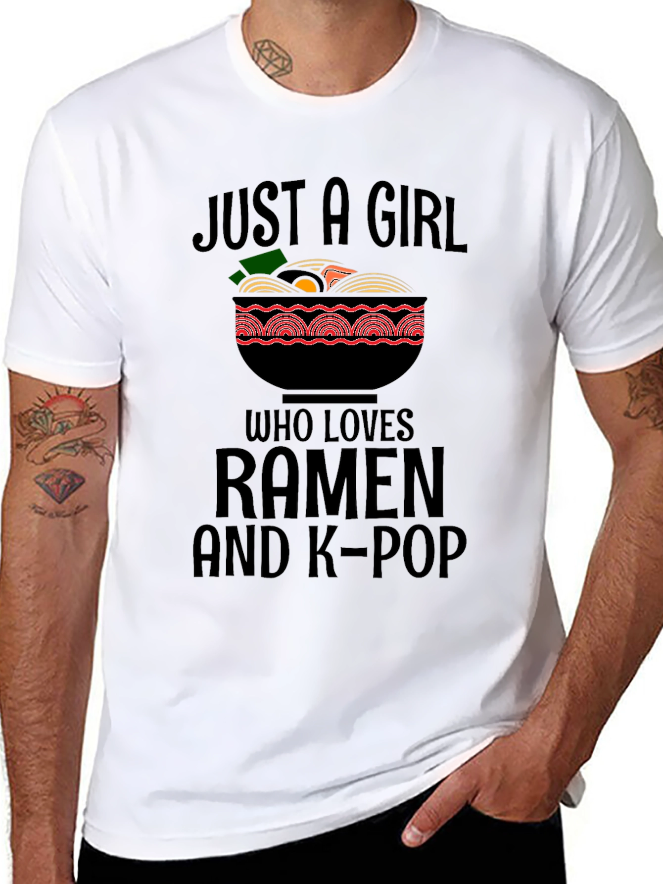 Ramen & K-Pop Girls Graphic Tee