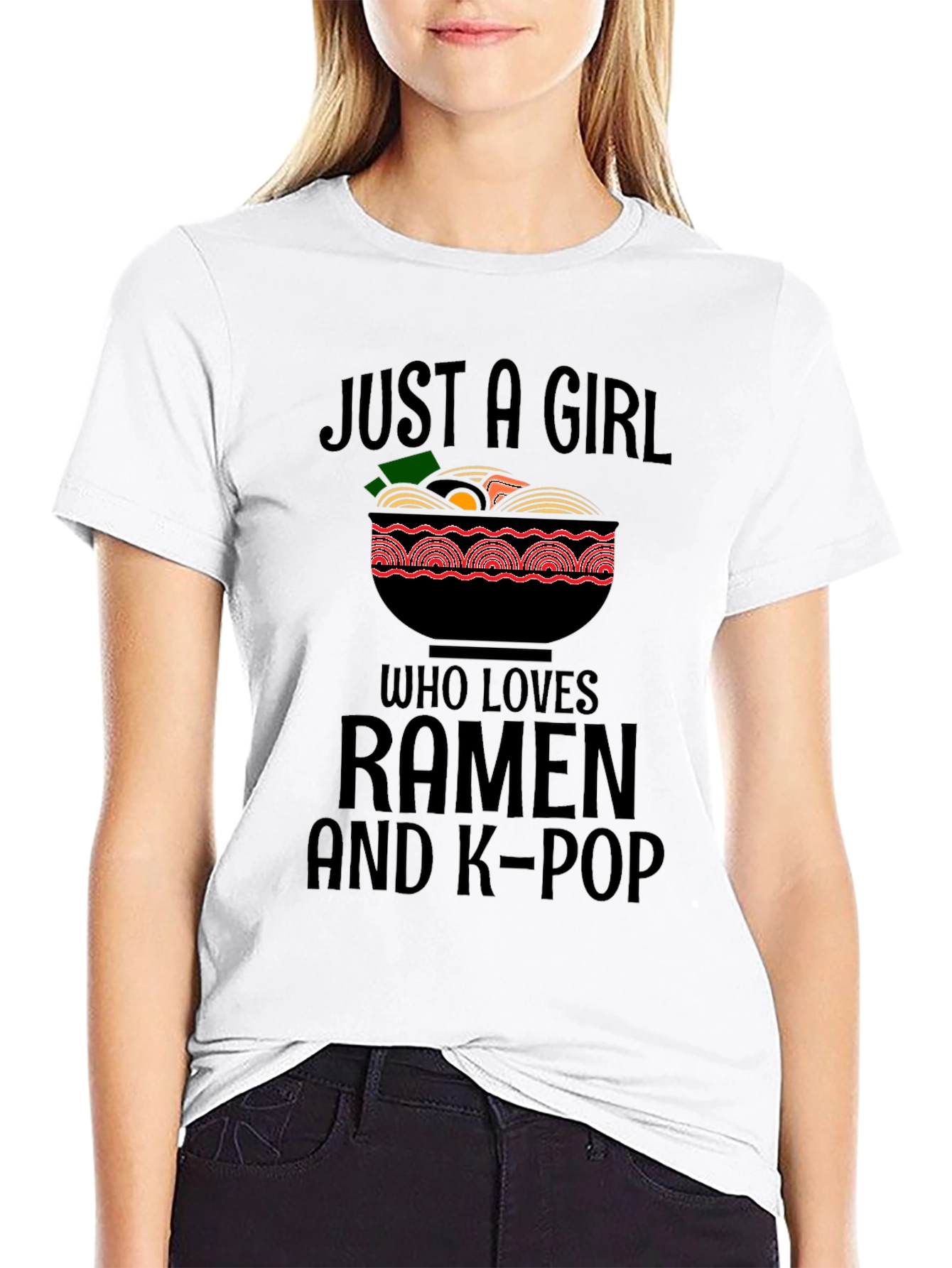 Ramen & K-Pop Girls Graphic Tee