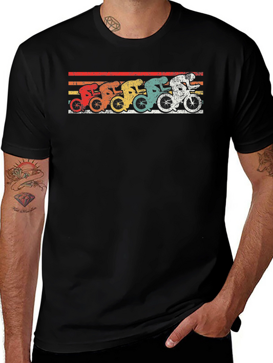 Retro Cycling T-Shirt - Vintage Biker Design