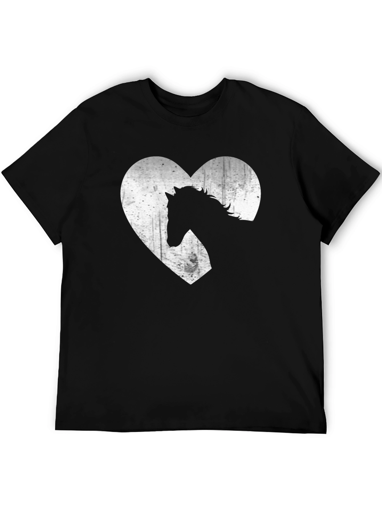 Horse Lover Tee - Heart Graphic Print