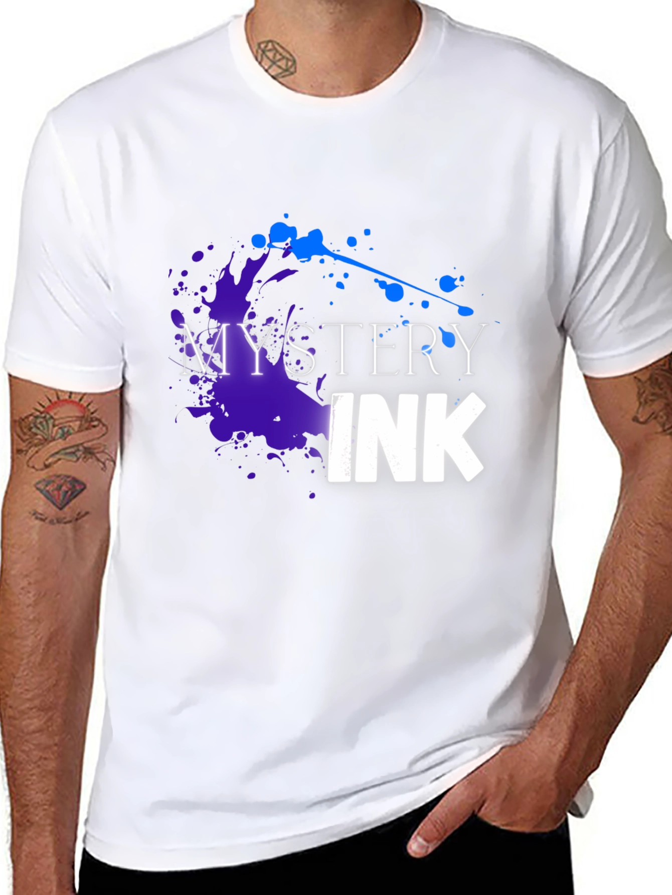 Mystery Ink Graphic Tee - Cool Design Soft Fabric