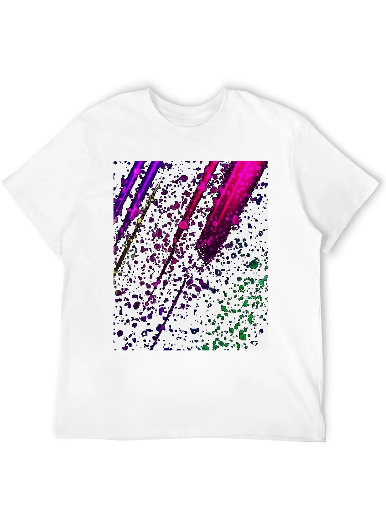 Abstract Paint Splatter Graphic Tee - Modern Art Shirt